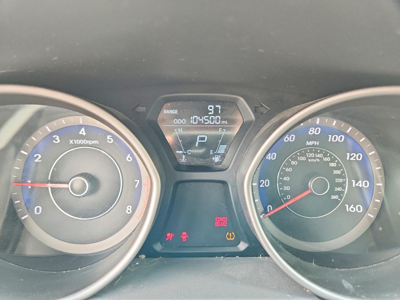 2013 Hyundai Elantra Limited Black vin: KMHDH4AE7DU989730