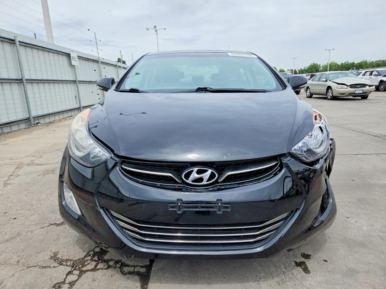 2013 Hyundai Elantra Limited Black vin: KMHDH4AE7DU989730