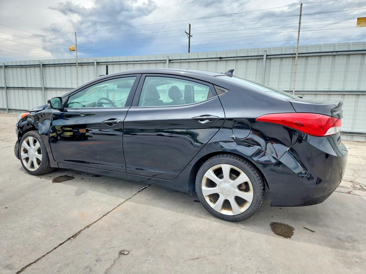 2013 Hyundai Elantra Limited Black vin: KMHDH4AE7DU989730
