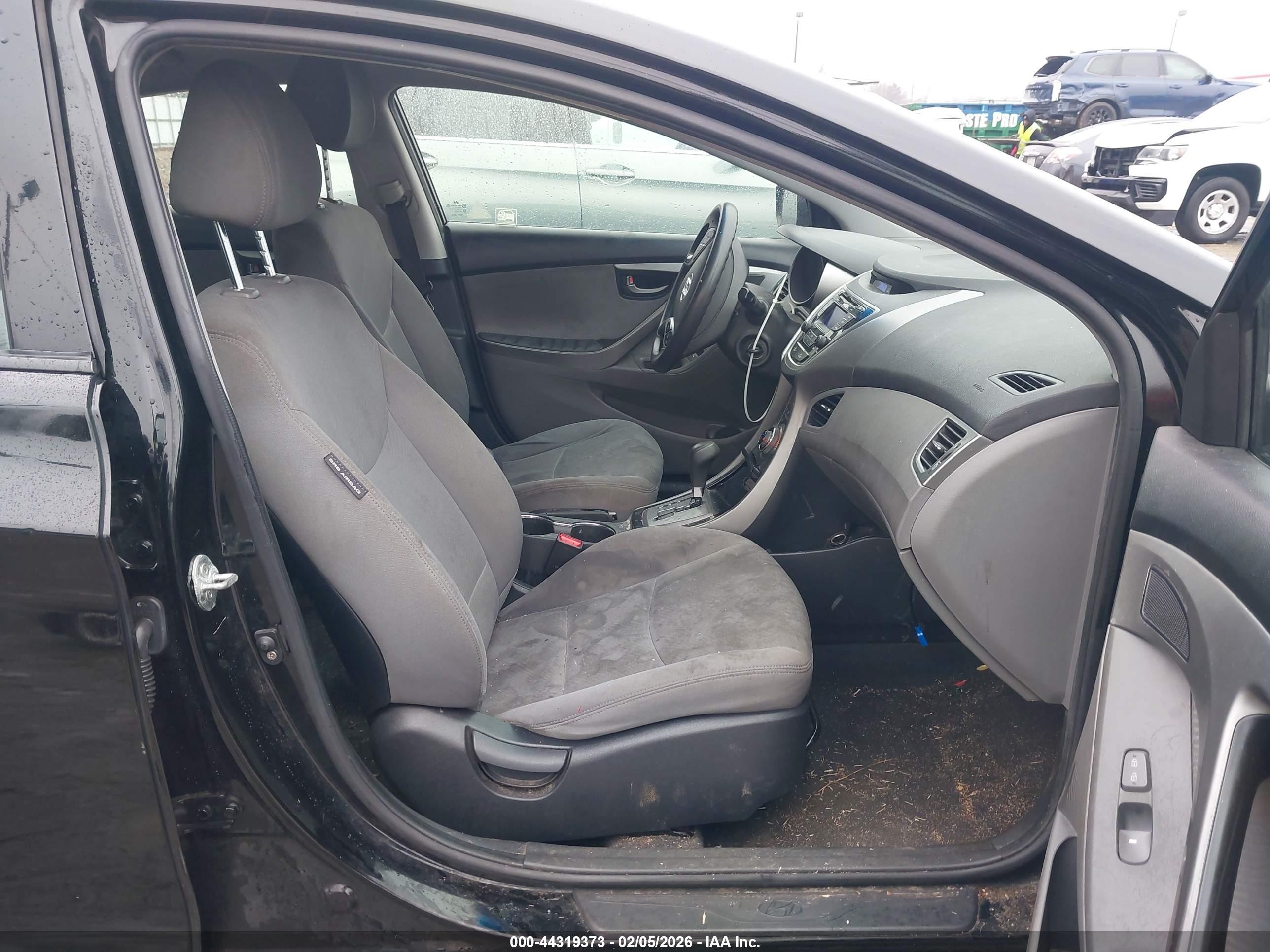 2013 Hyundai Elantra Gls Black vin: KMHDH4AE7DU991140