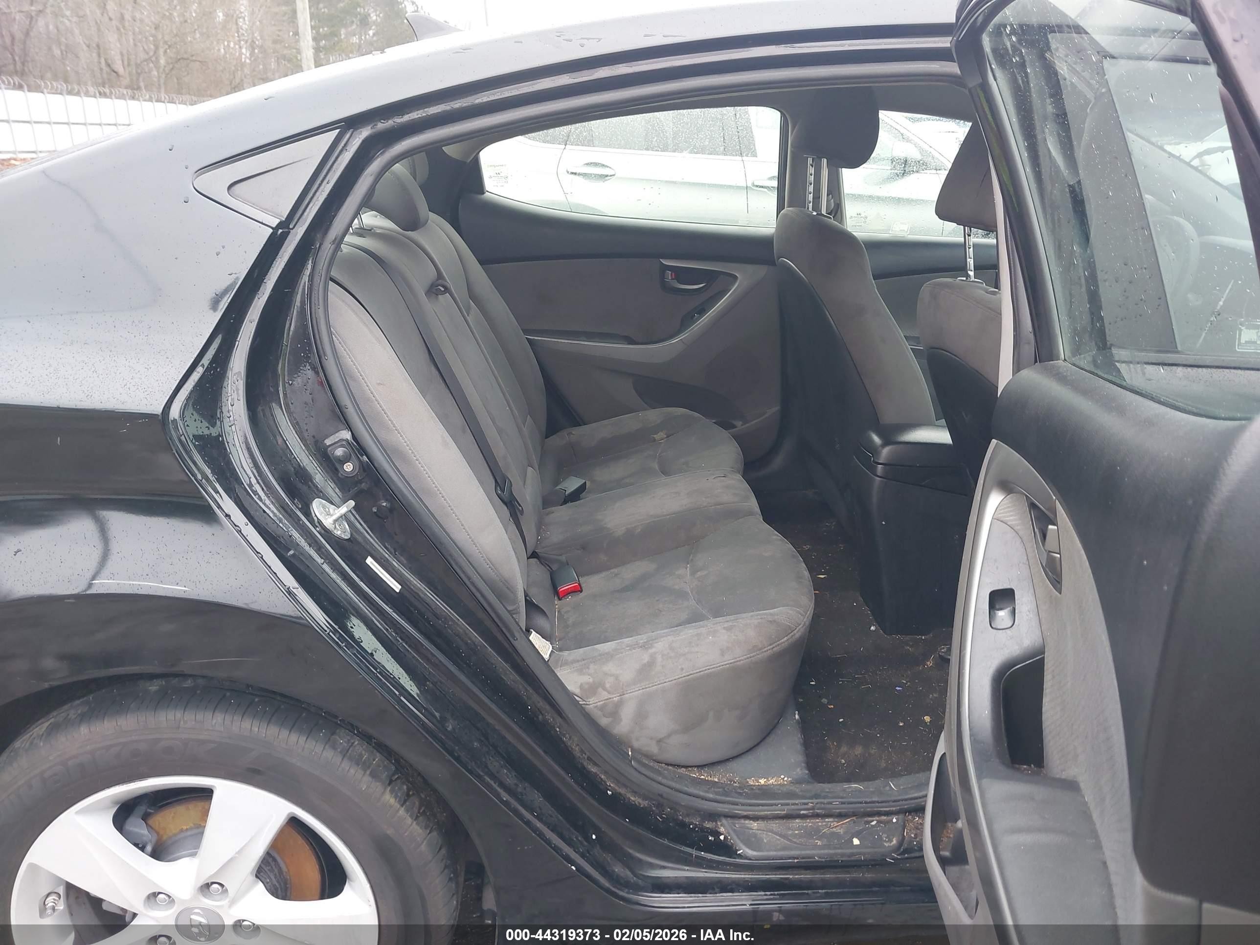 2013 Hyundai Elantra Gls Black vin: KMHDH4AE7DU991140