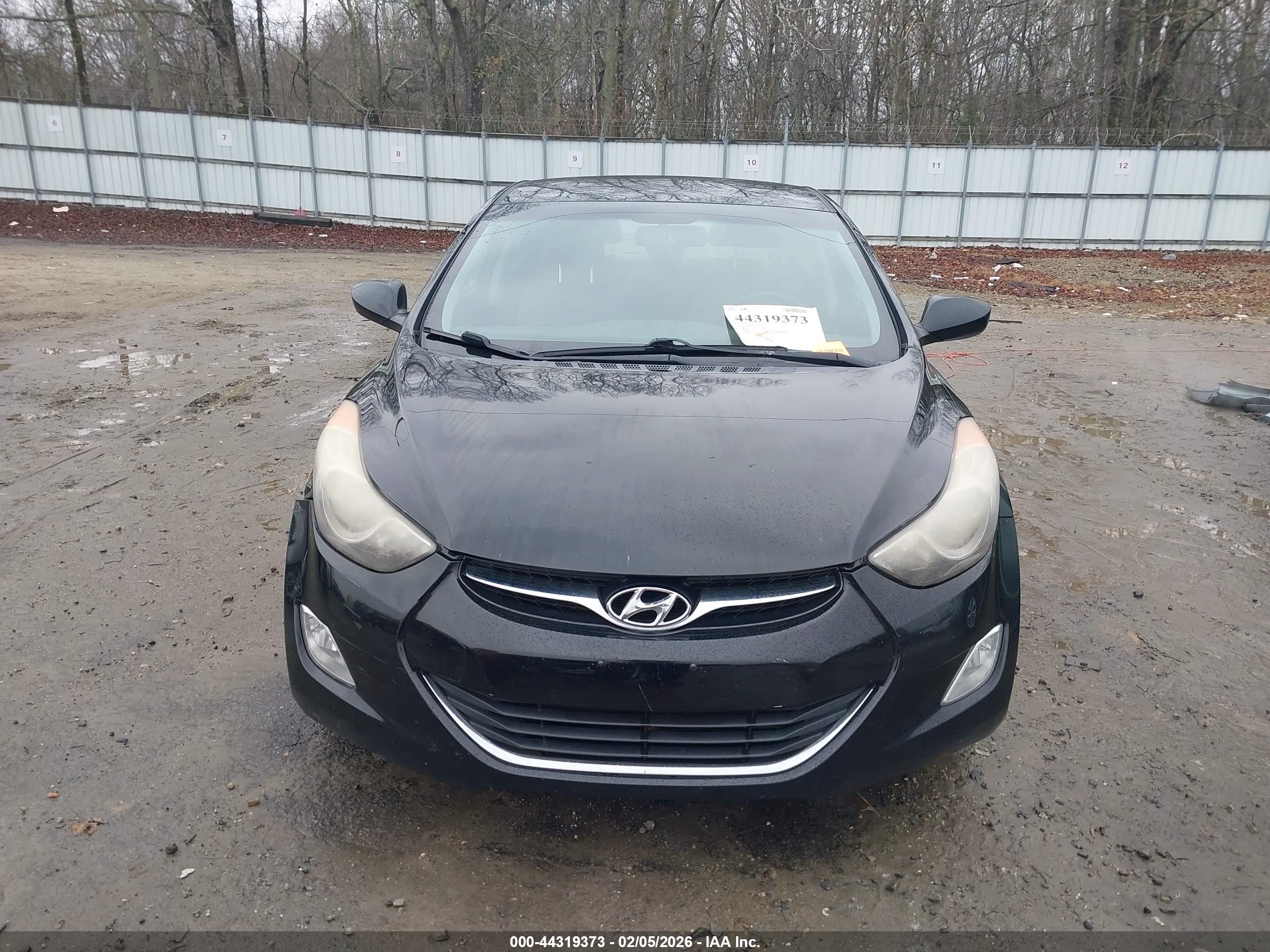 2013 Hyundai Elantra Gls Black vin: KMHDH4AE7DU991140