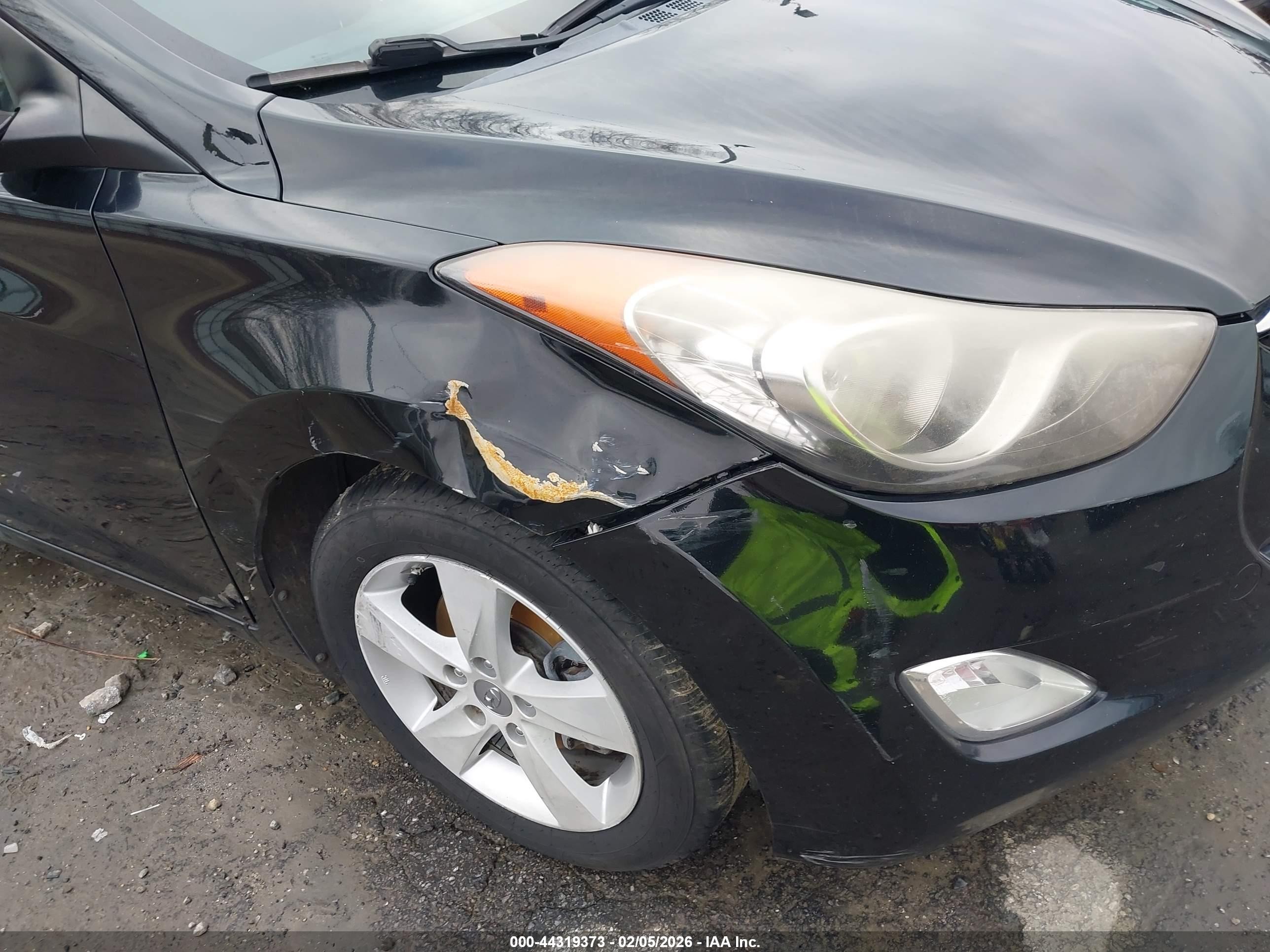 2013 Hyundai Elantra Gls Black vin: KMHDH4AE7DU991140