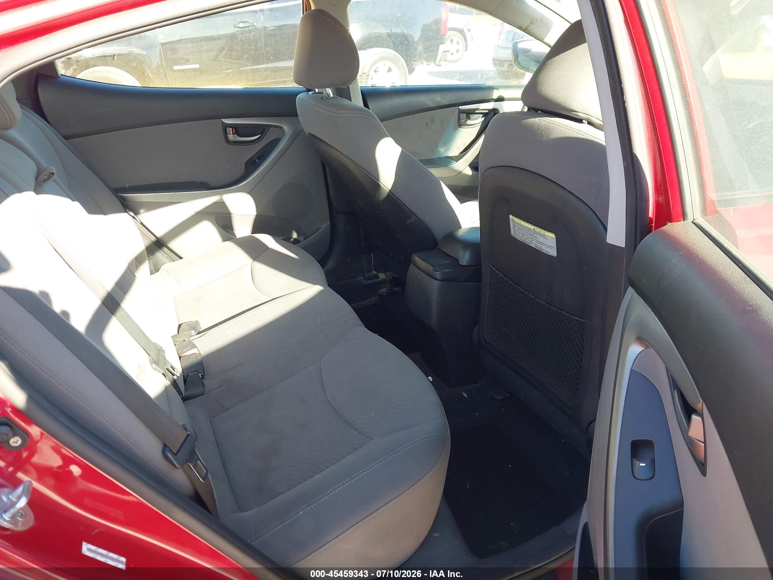 2014 Hyundai Elantra Se Red vin: KMHDH4AE7EU049669