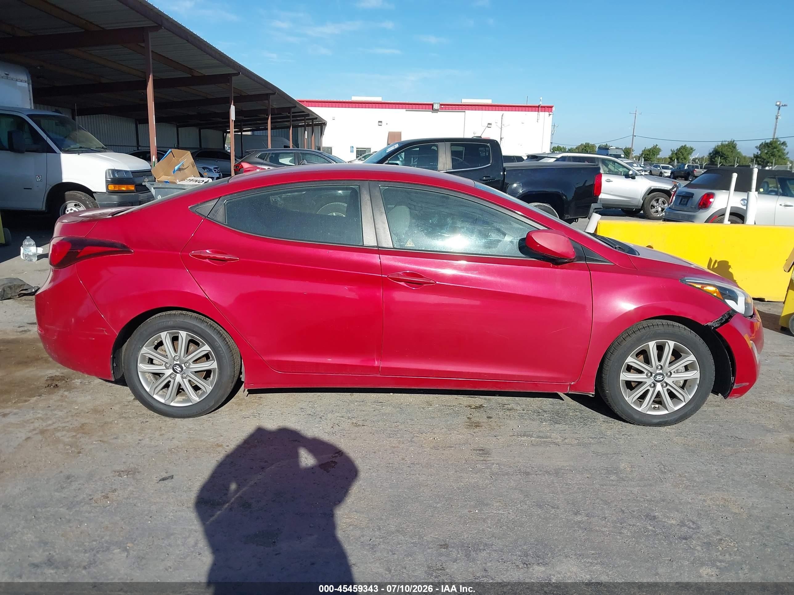 2014 Hyundai Elantra Se Red vin: KMHDH4AE7EU049669