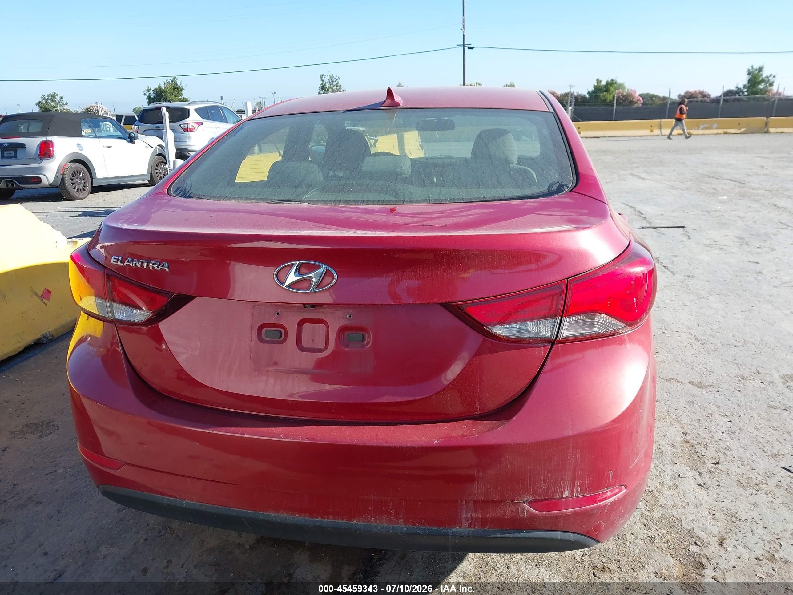 2014 Hyundai Elantra Se Red vin: KMHDH4AE7EU049669