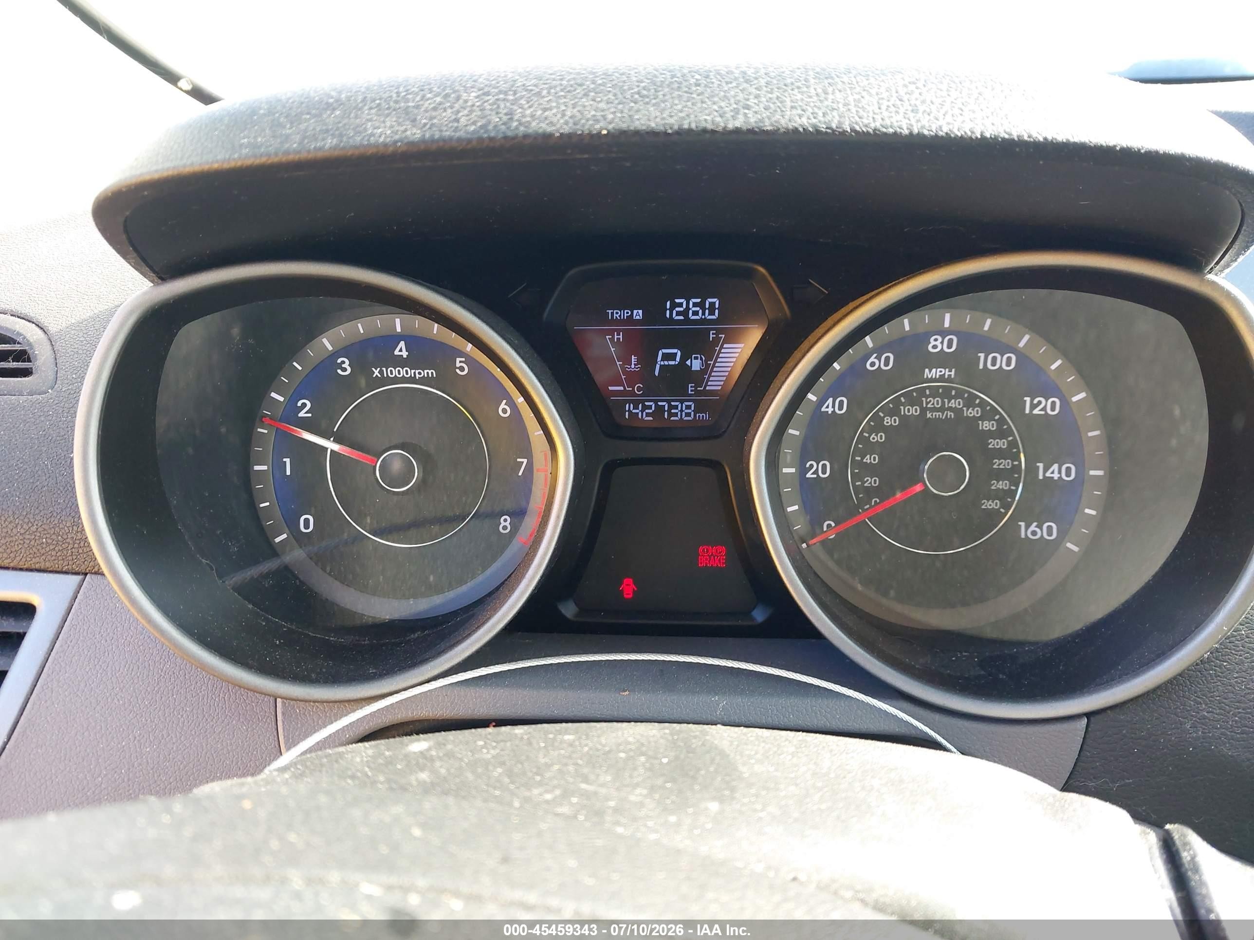 2014 Hyundai Elantra Se Red vin: KMHDH4AE7EU049669