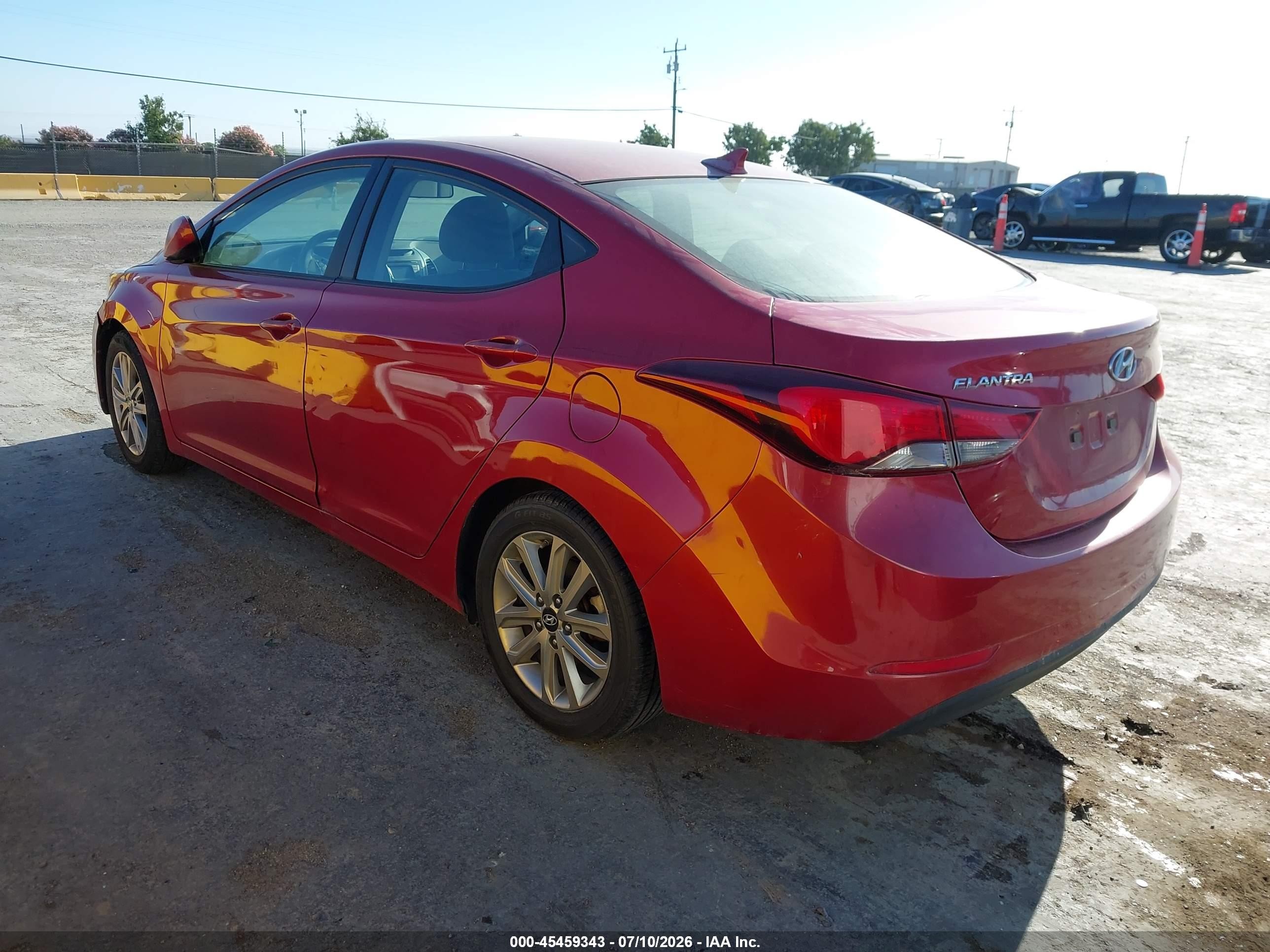 2014 Hyundai Elantra Se Red vin: KMHDH4AE7EU049669