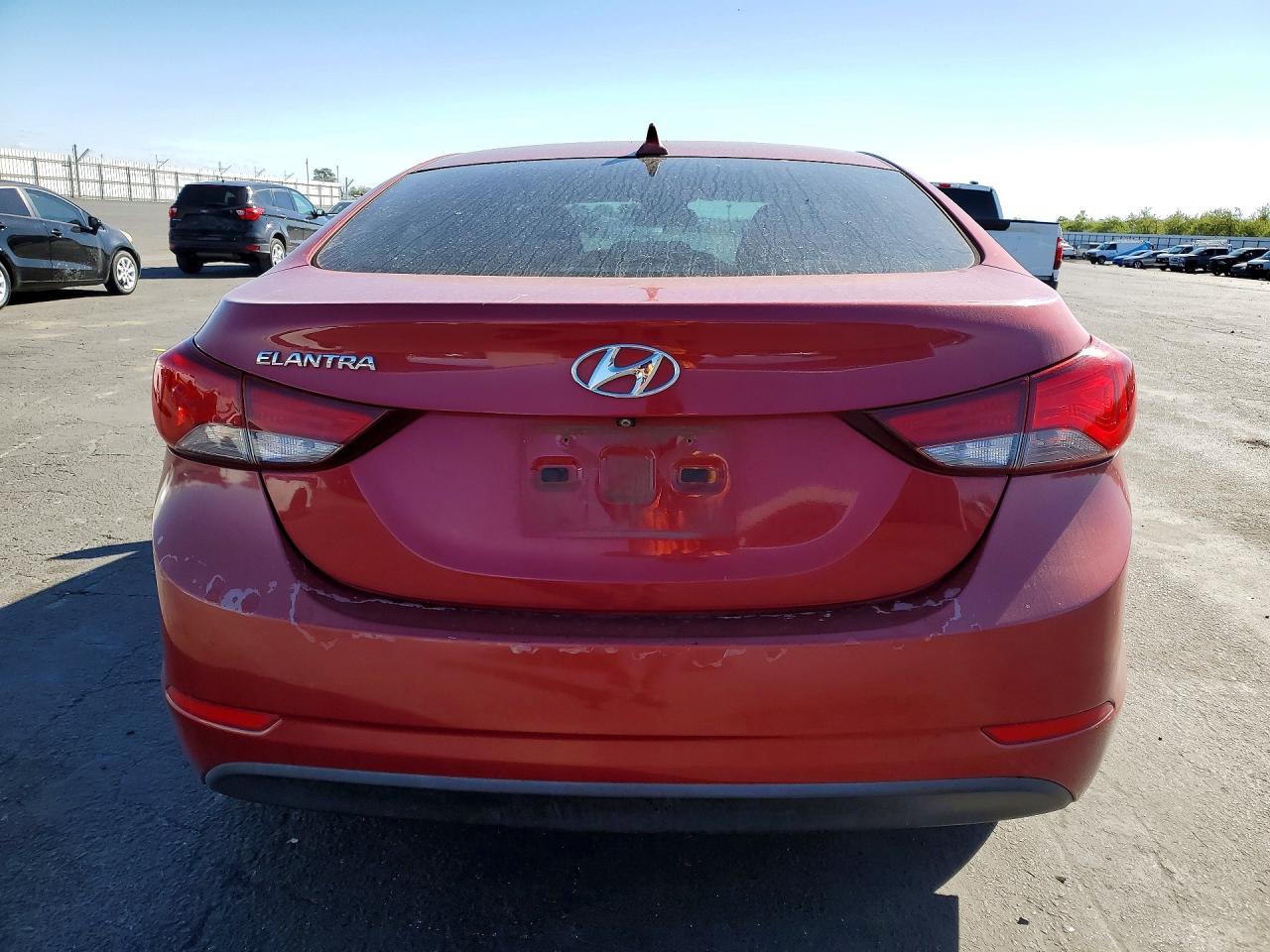 2014 Hyundai Elantra Se Red vin: KMHDH4AE7EU053012