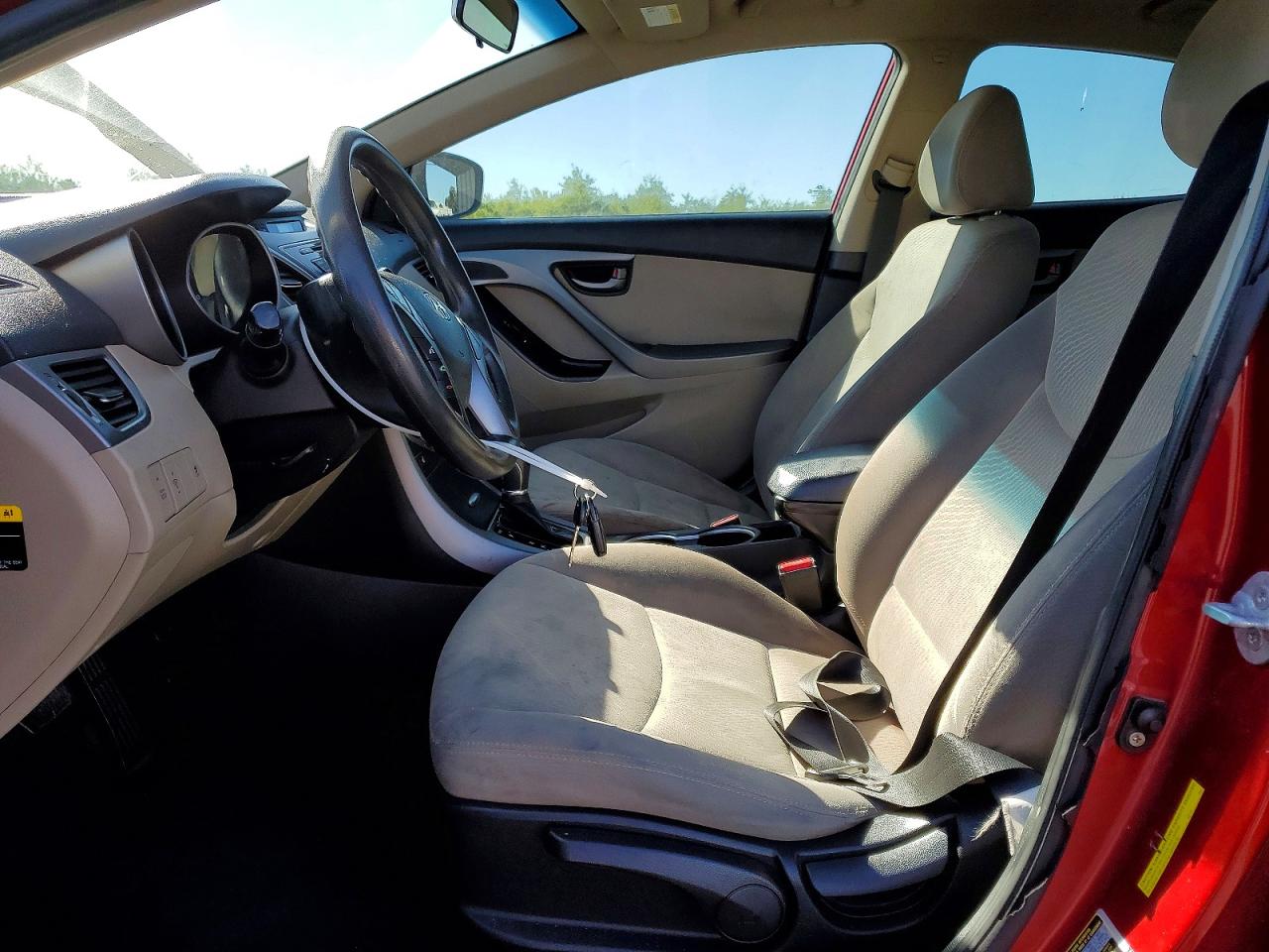 2014 Hyundai Elantra Se Red vin: KMHDH4AE7EU053012