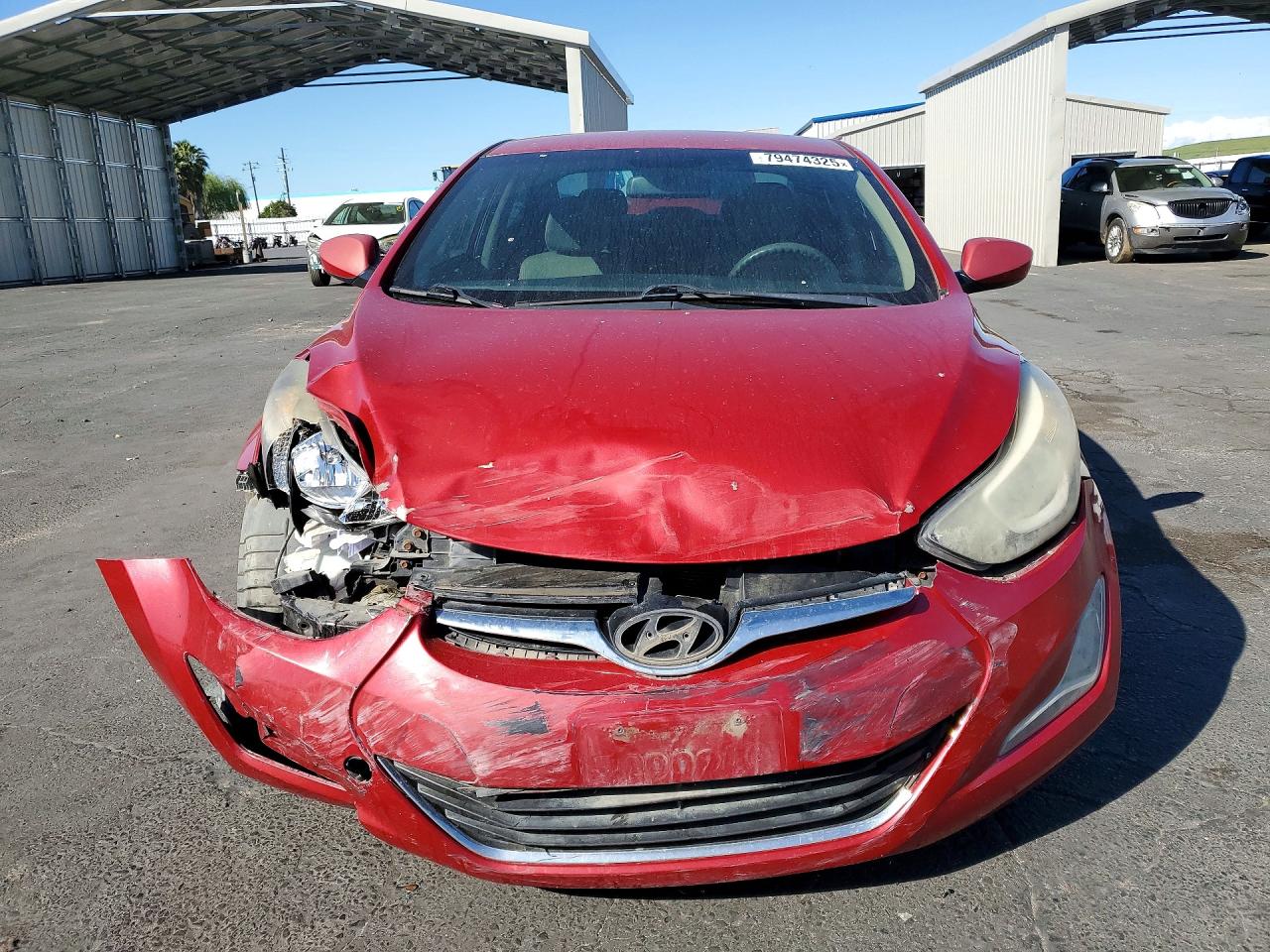 2014 Hyundai Elantra Se Red vin: KMHDH4AE7EU053012