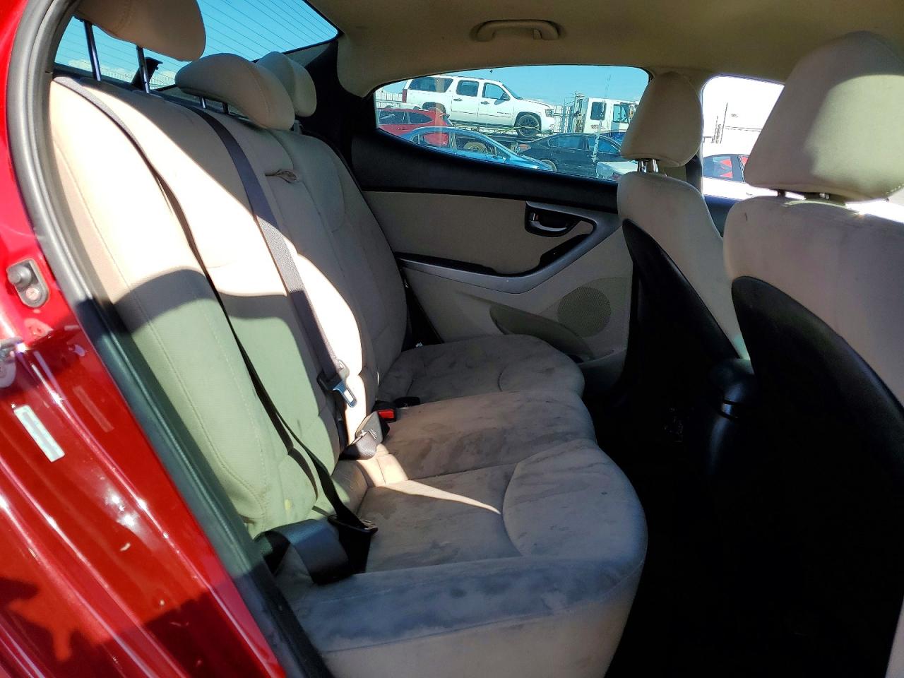2014 Hyundai Elantra Se Red vin: KMHDH4AE7EU053012