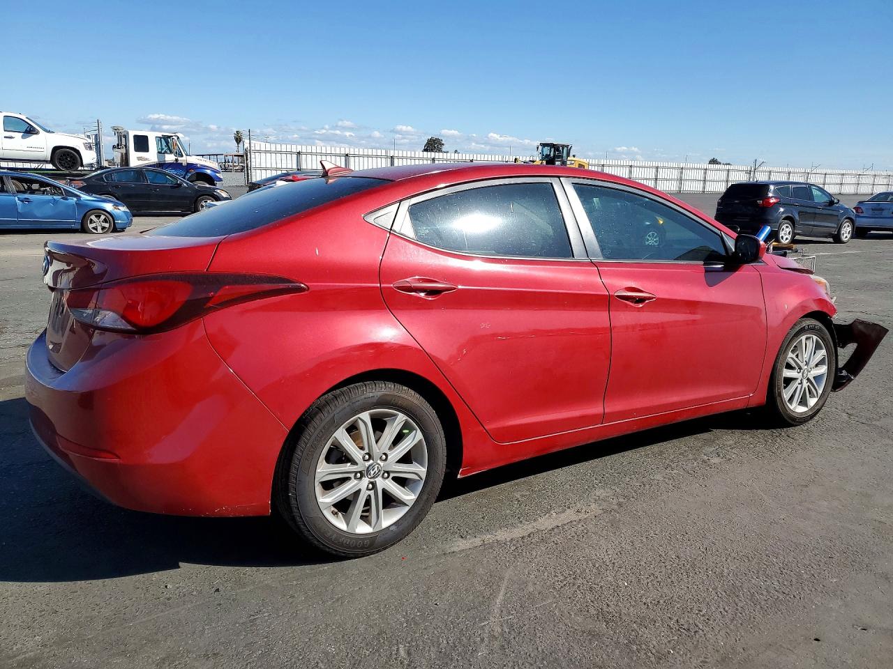 2014 Hyundai Elantra Se Red vin: KMHDH4AE7EU053012