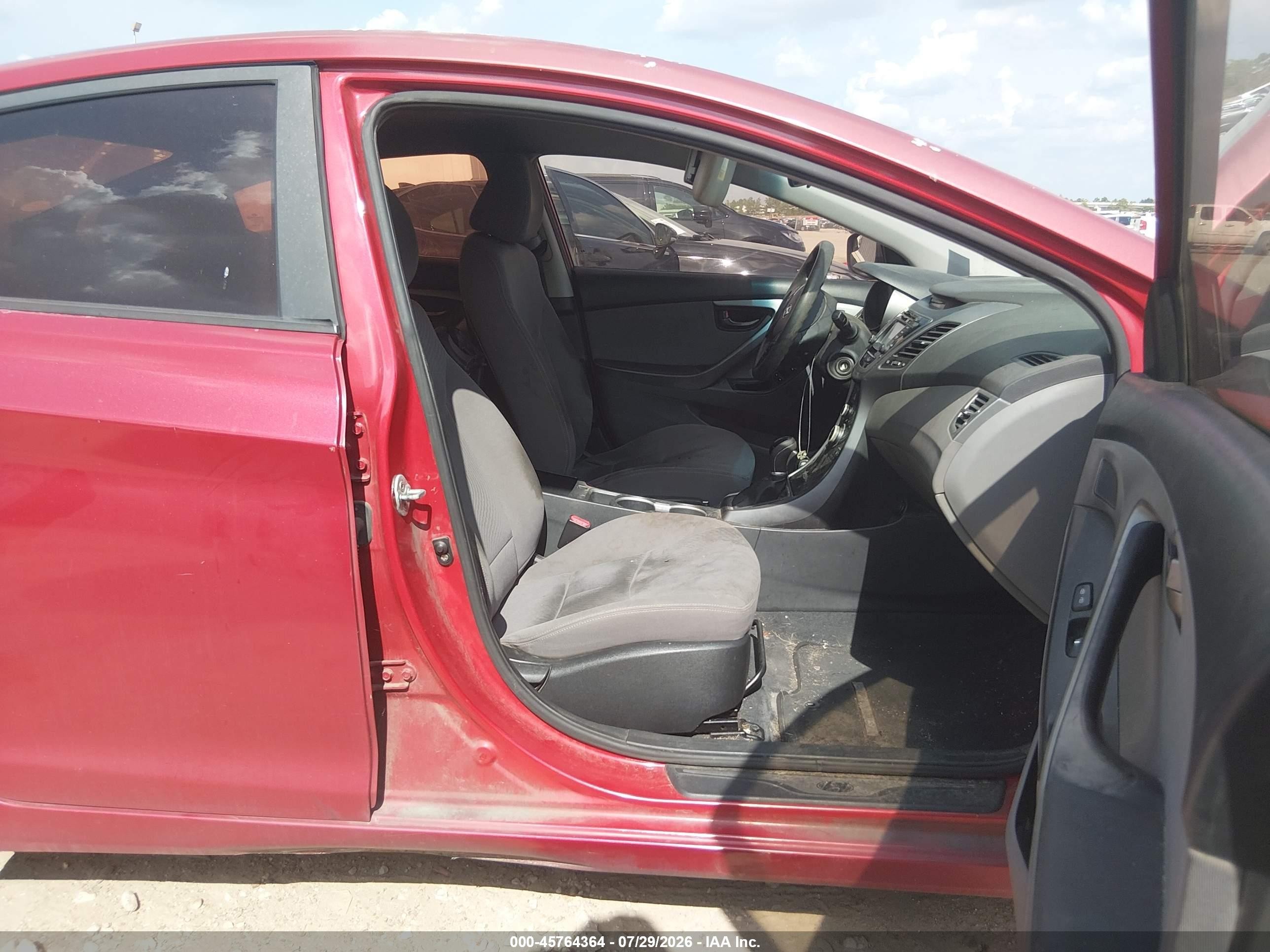 2014 Hyundai Elantra Se Red vin: KMHDH4AE7EU060817