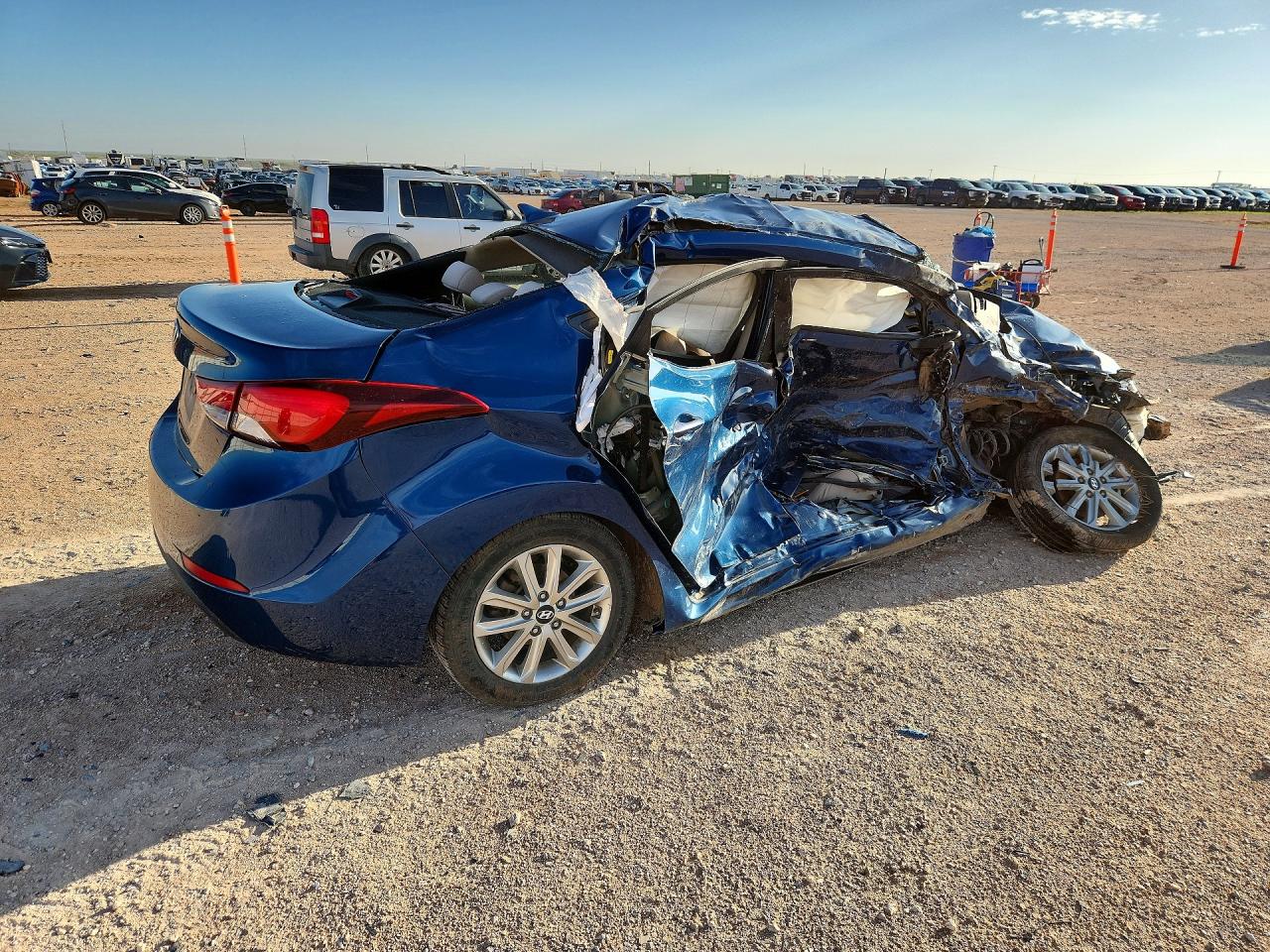 2014 Hyundai Elantra Se Blue vin: KMHDH4AE7EU060848