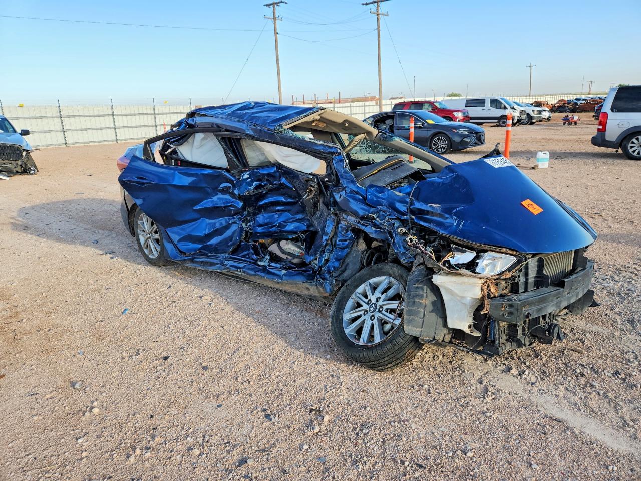 2014 Hyundai Elantra Se Blue vin: KMHDH4AE7EU060848