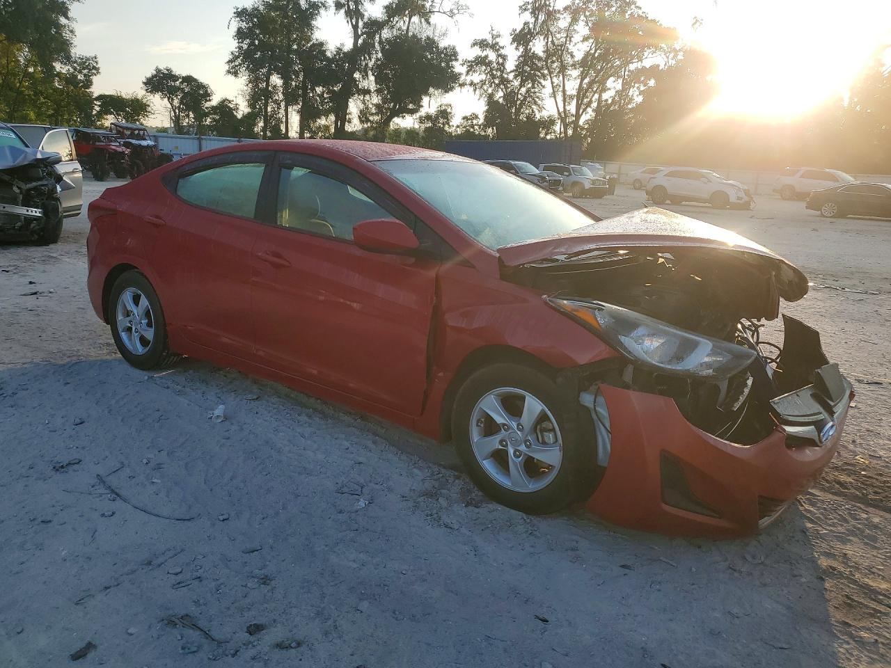 2014 Hyundai Elantra Se Красный vin: KMHDH4AE7EU066004