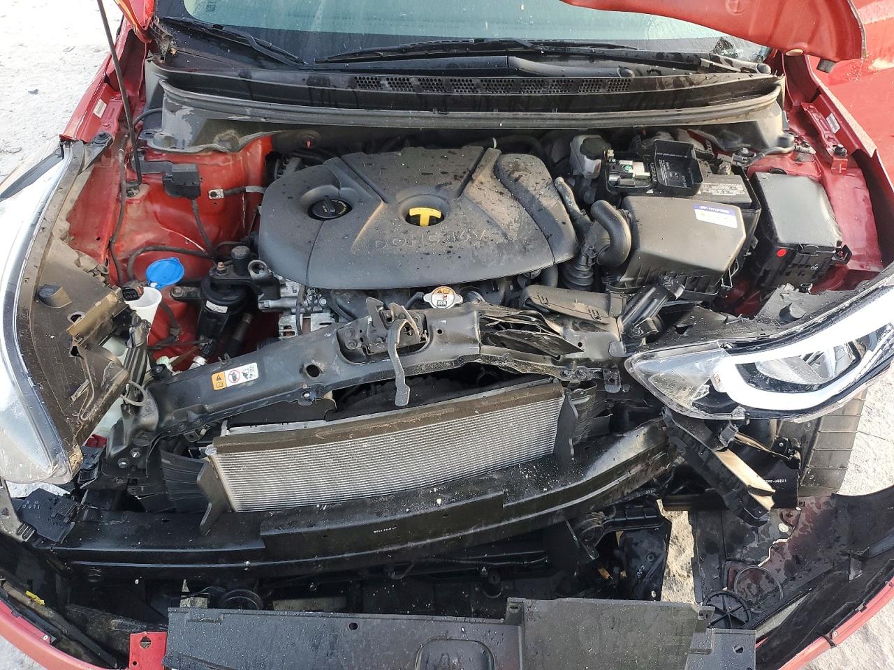 2014 Hyundai Elantra Se Красный vin: KMHDH4AE7EU066004