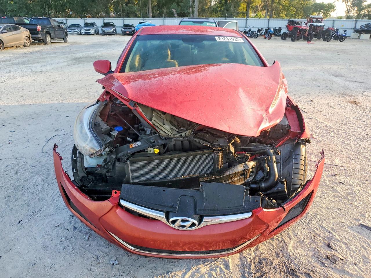 2014 Hyundai Elantra Se Красный vin: KMHDH4AE7EU066004
