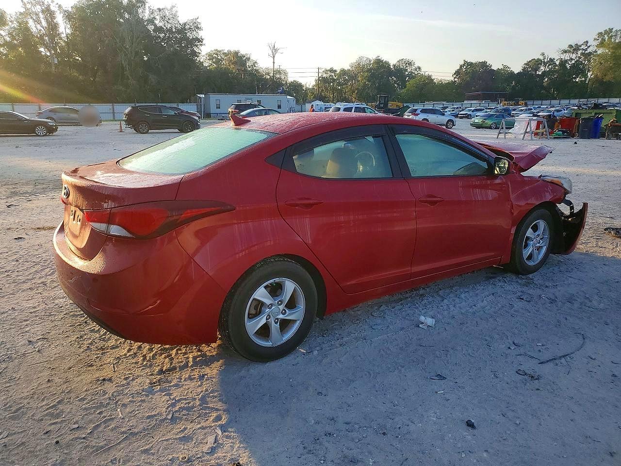 2014 Hyundai Elantra Se Красный vin: KMHDH4AE7EU066004