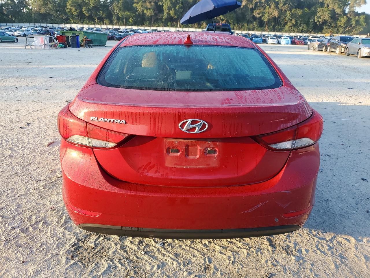 2014 Hyundai Elantra Se Красный vin: KMHDH4AE7EU066004
