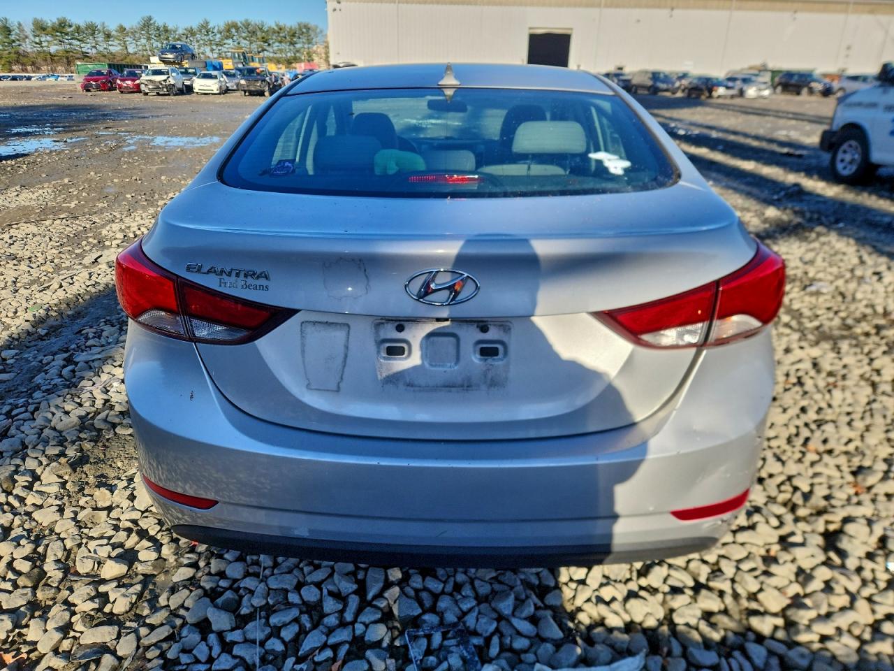 2014 Hyundai Elantra Se Silver vin: KMHDH4AE7EU066360
