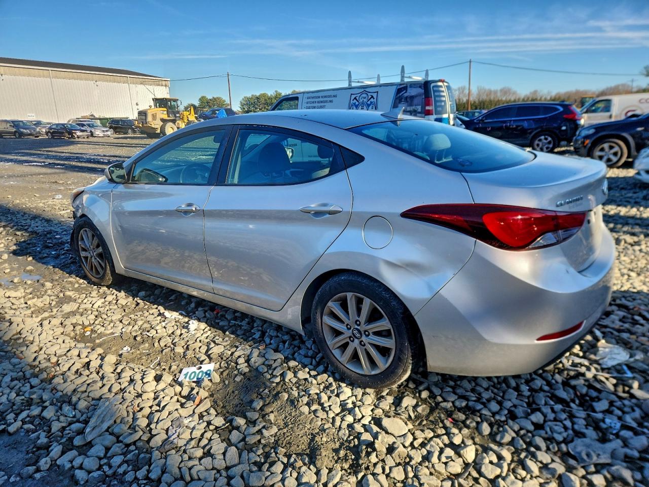 2014 Hyundai Elantra Se Silver vin: KMHDH4AE7EU066360