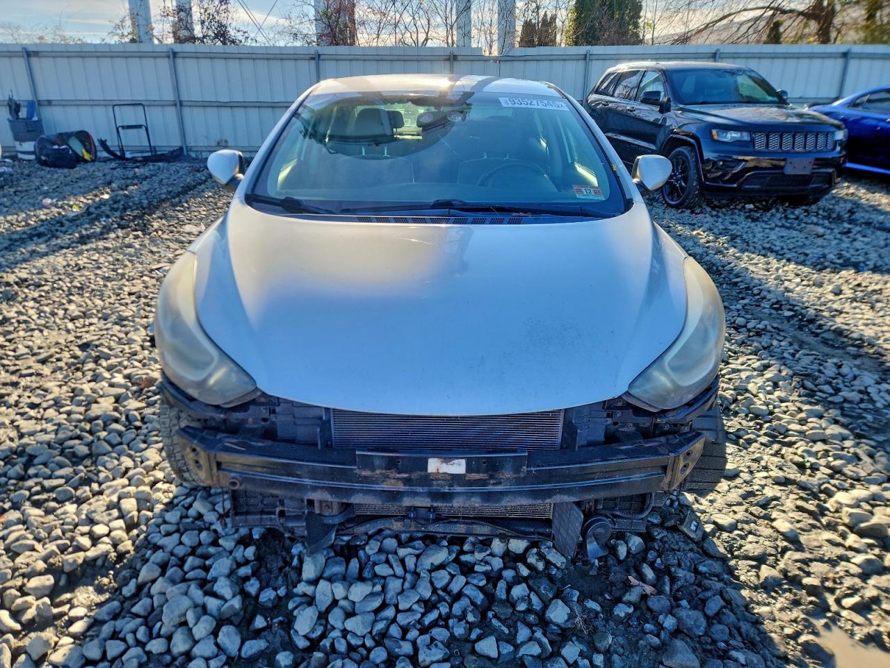 2014 Hyundai Elantra Se Silver vin: KMHDH4AE7EU066360