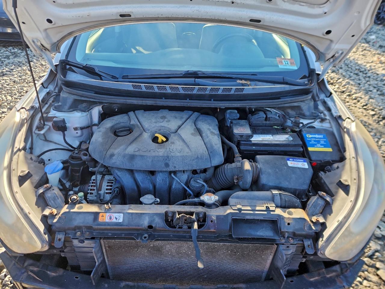 2014 Hyundai Elantra Se Silver vin: KMHDH4AE7EU066360