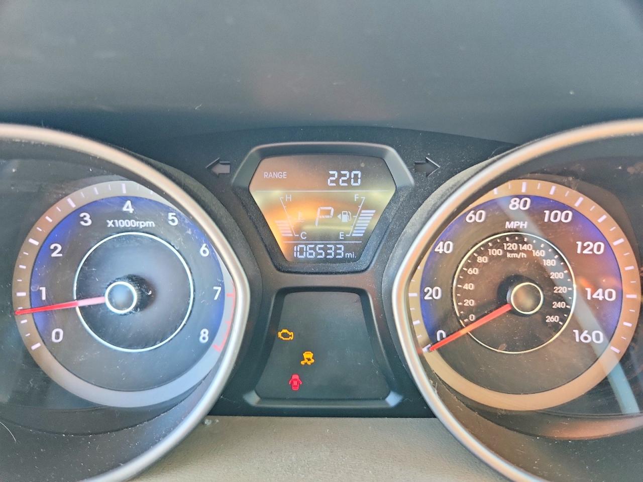 2014 Hyundai Elantra Se Blue vin: KMHDH4AE7EU085393