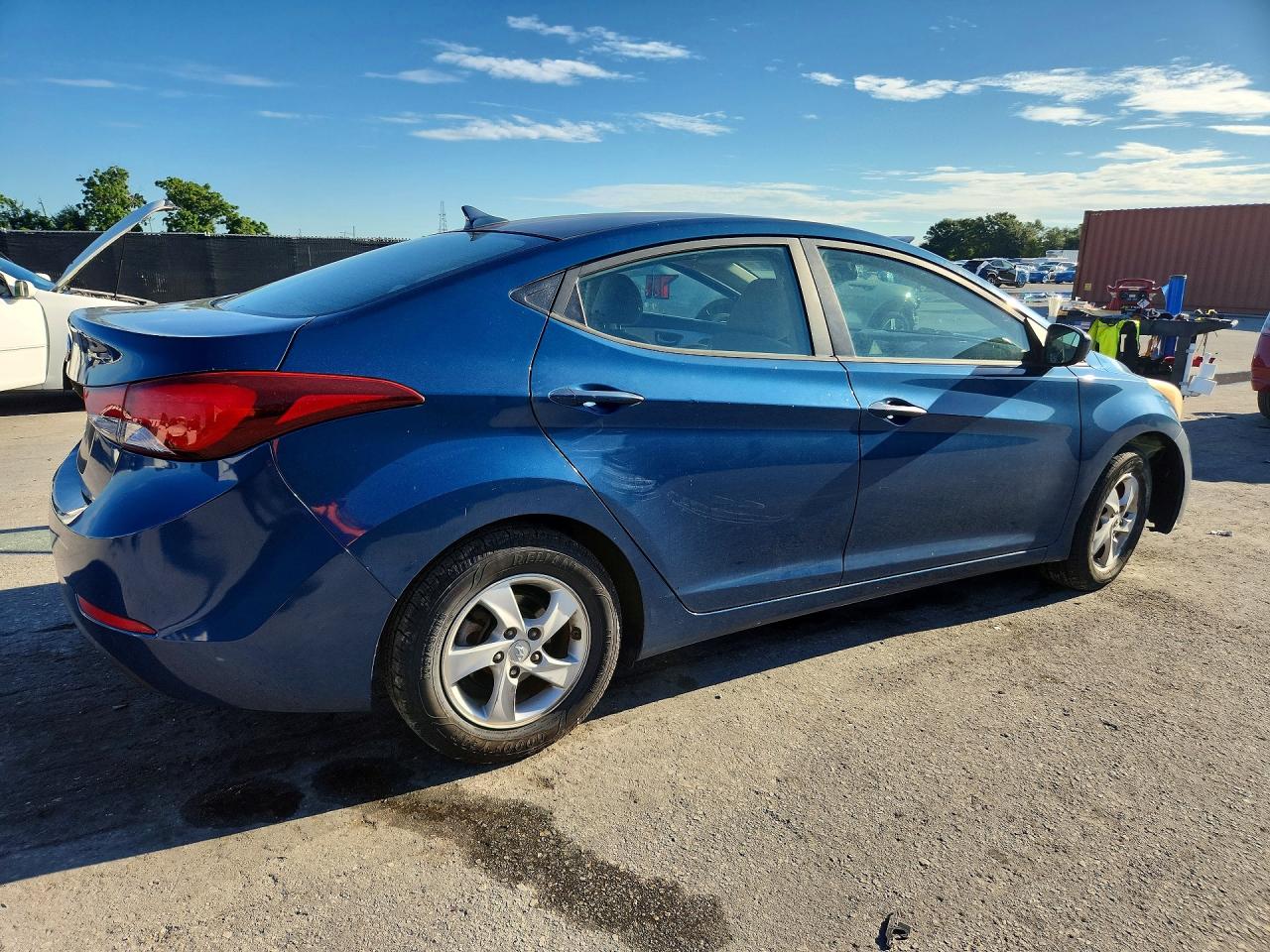 2014 Hyundai Elantra Se Blue vin: KMHDH4AE7EU085393