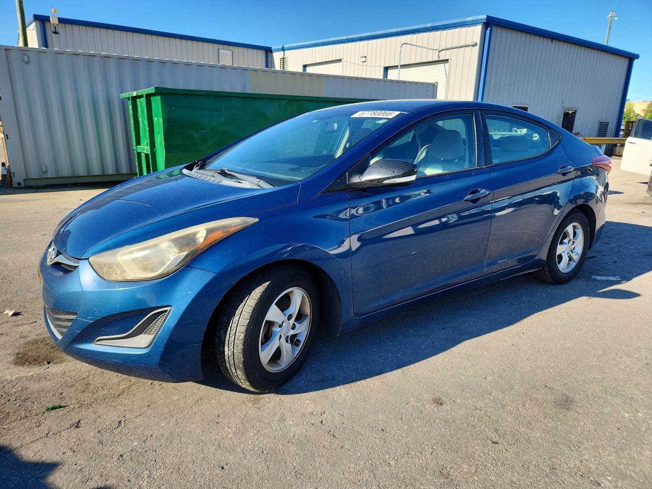 2014 Hyundai Elantra Se Blue vin: KMHDH4AE7EU085393