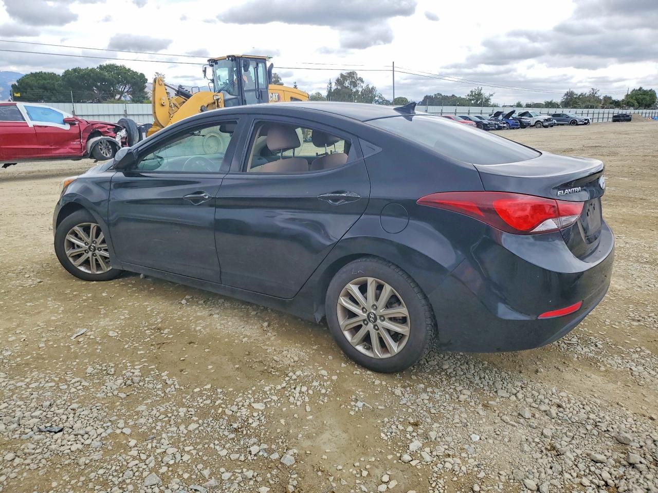 2014 Hyundai Elantra Se Black vin: KMHDH4AE7EU107988