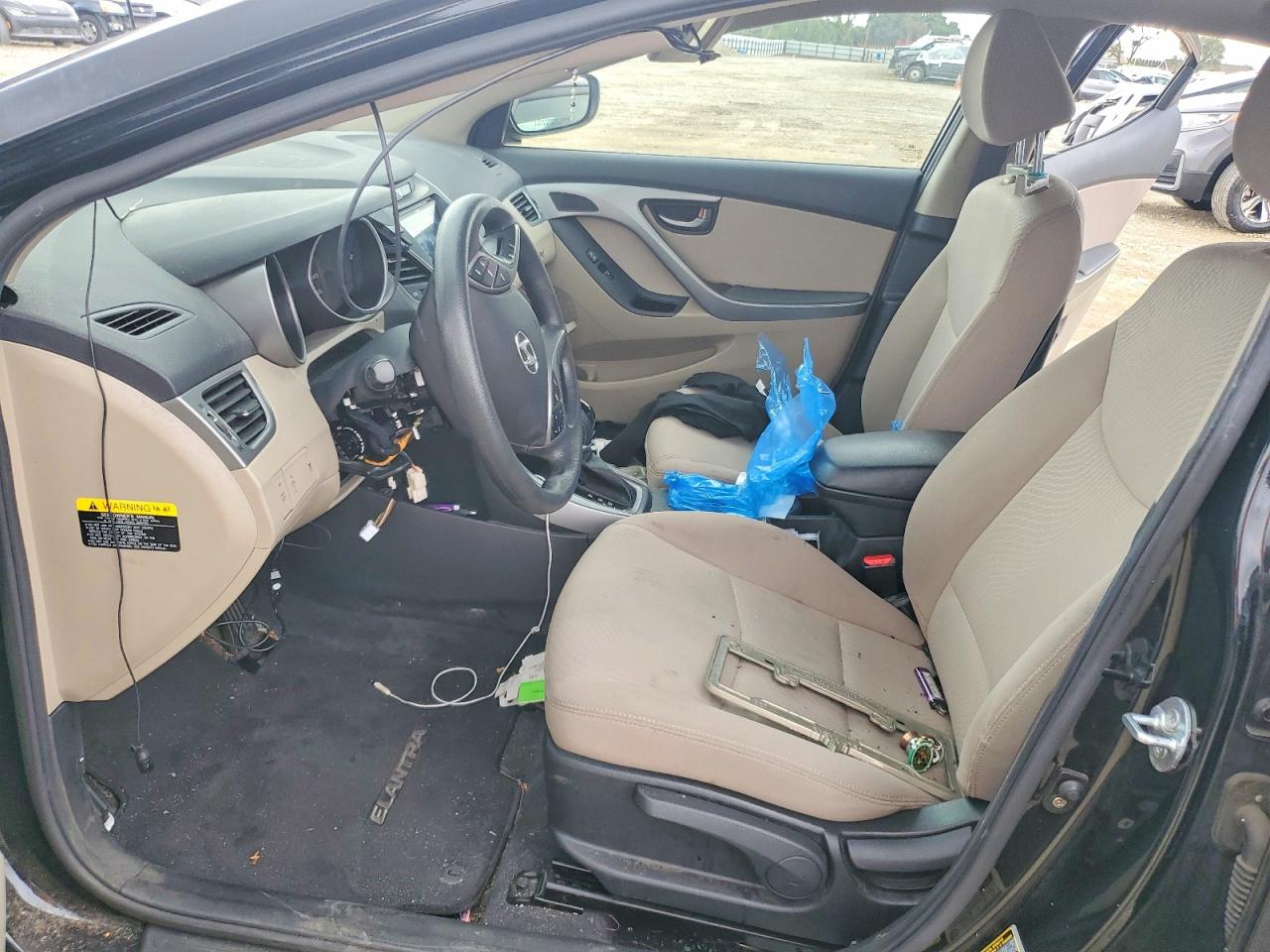 2014 Hyundai Elantra Se Black vin: KMHDH4AE7EU107988