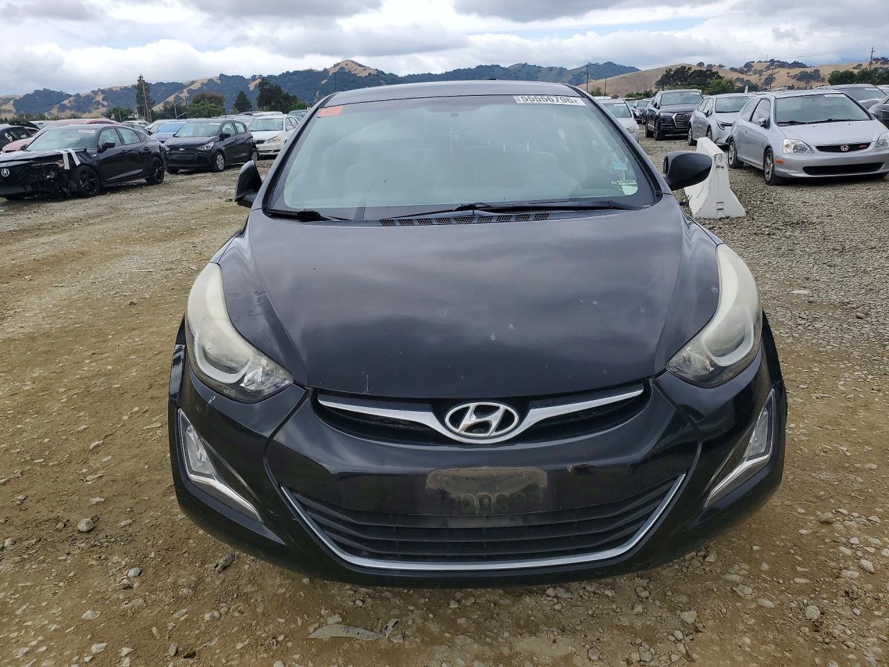 2014 Hyundai Elantra Se Black vin: KMHDH4AE7EU107988