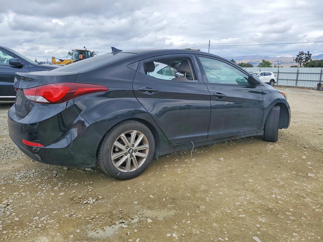 2014 Hyundai Elantra Se Black vin: KMHDH4AE7EU107988