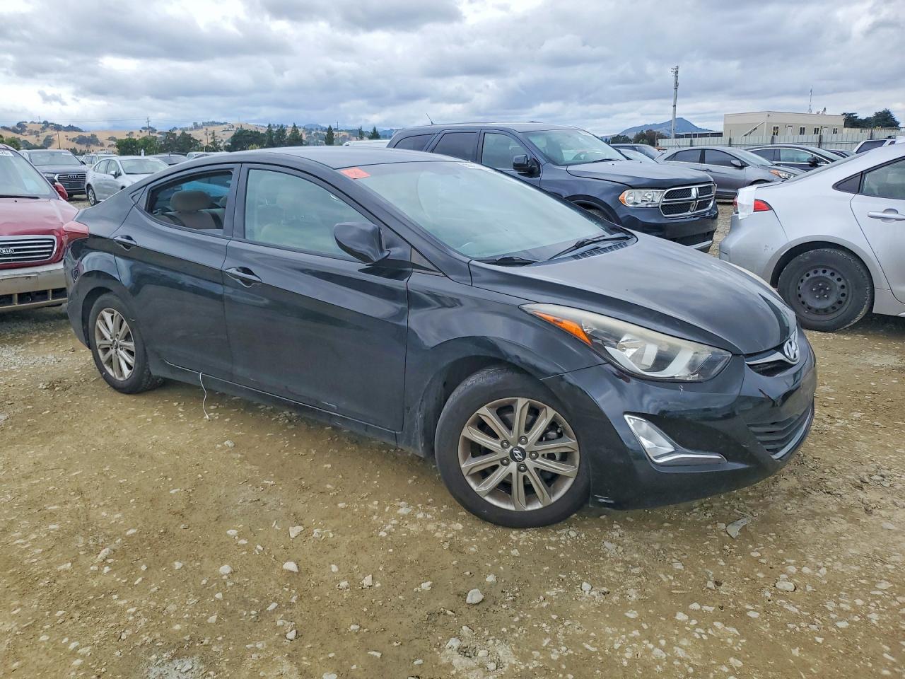 2014 Hyundai Elantra Se Black vin: KMHDH4AE7EU107988
