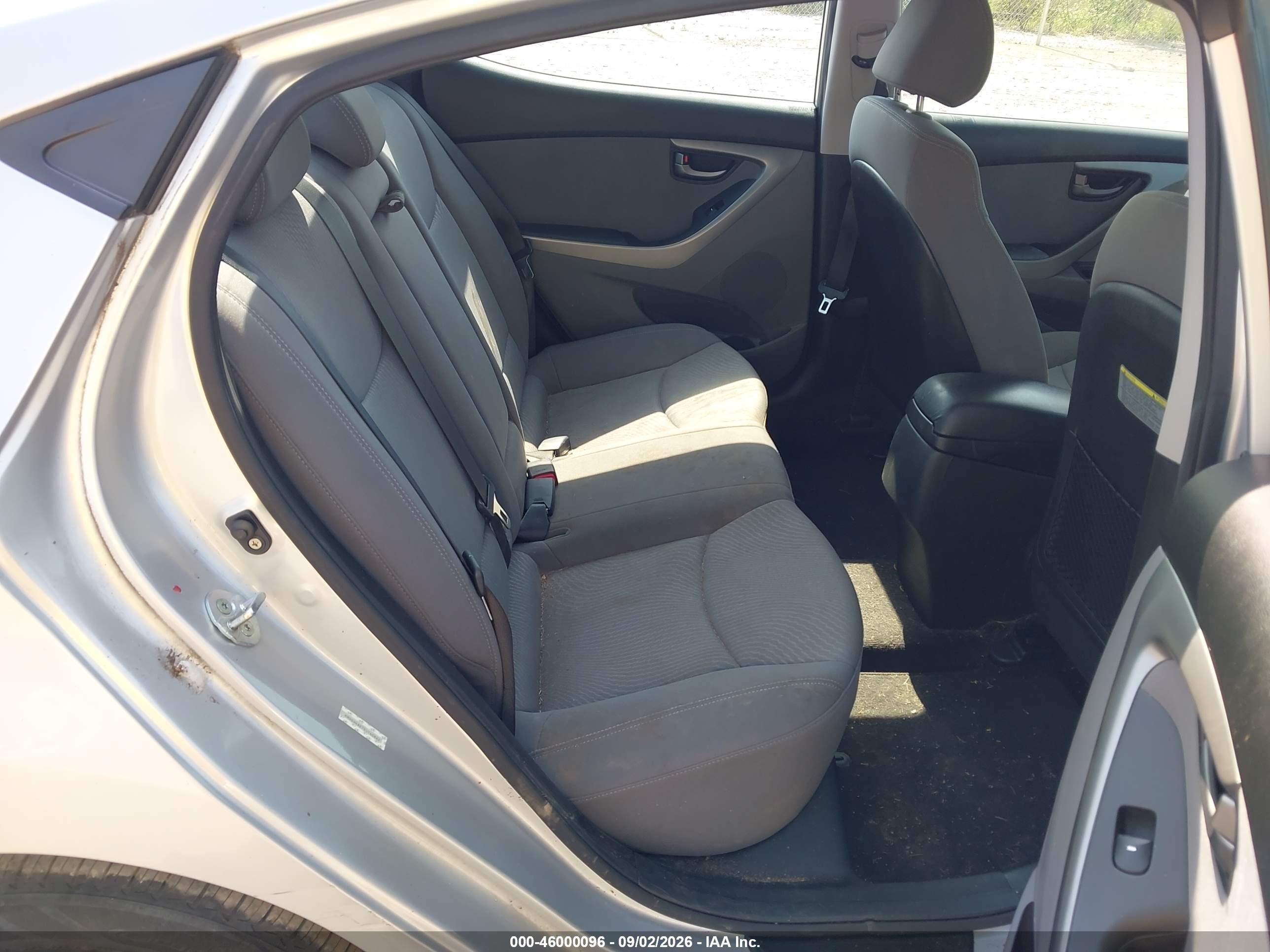 2014 Hyundai Elantra Se Silver vin: KMHDH4AE7EU140862