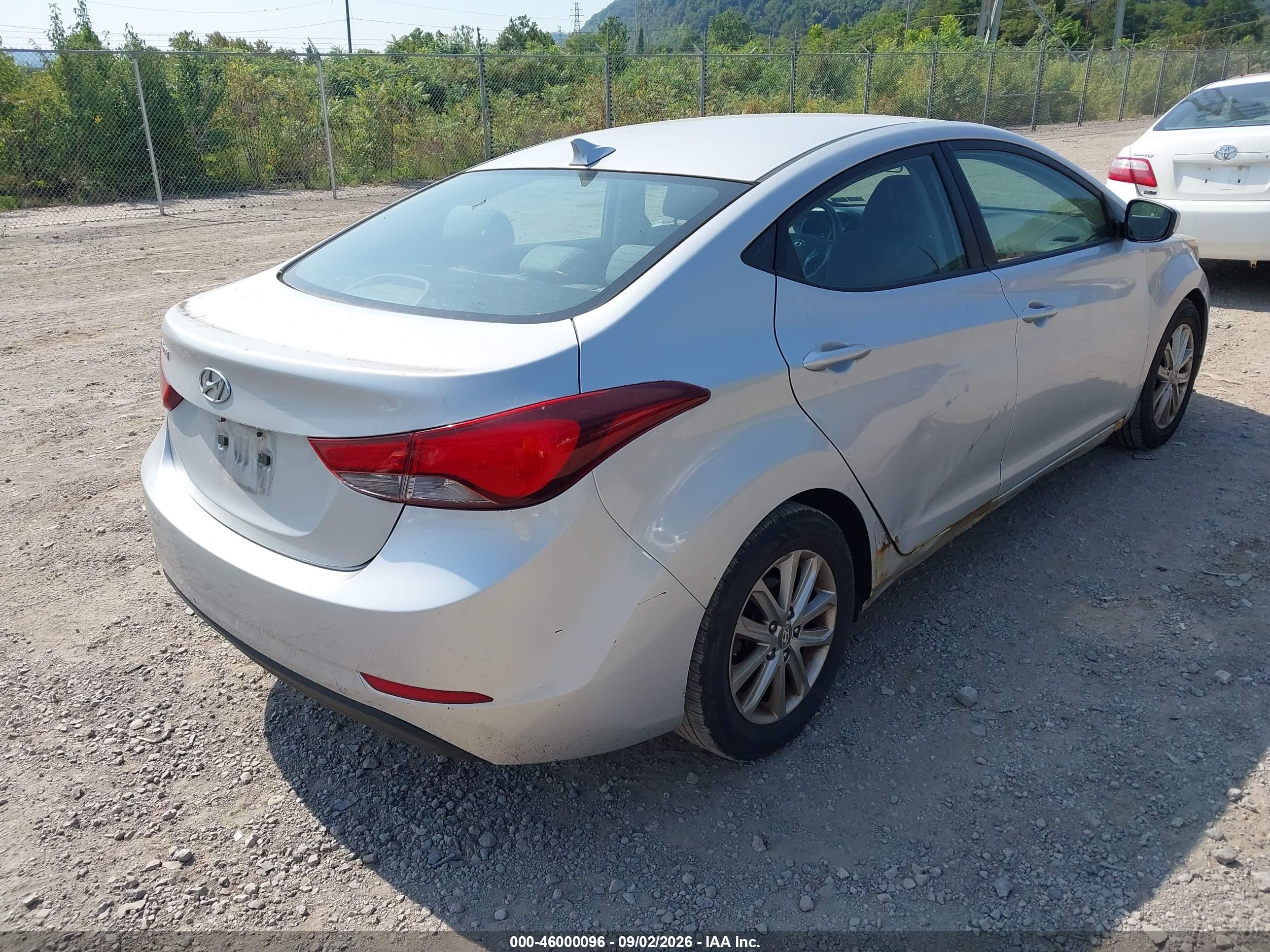 2014 Hyundai Elantra Se Silver vin: KMHDH4AE7EU140862