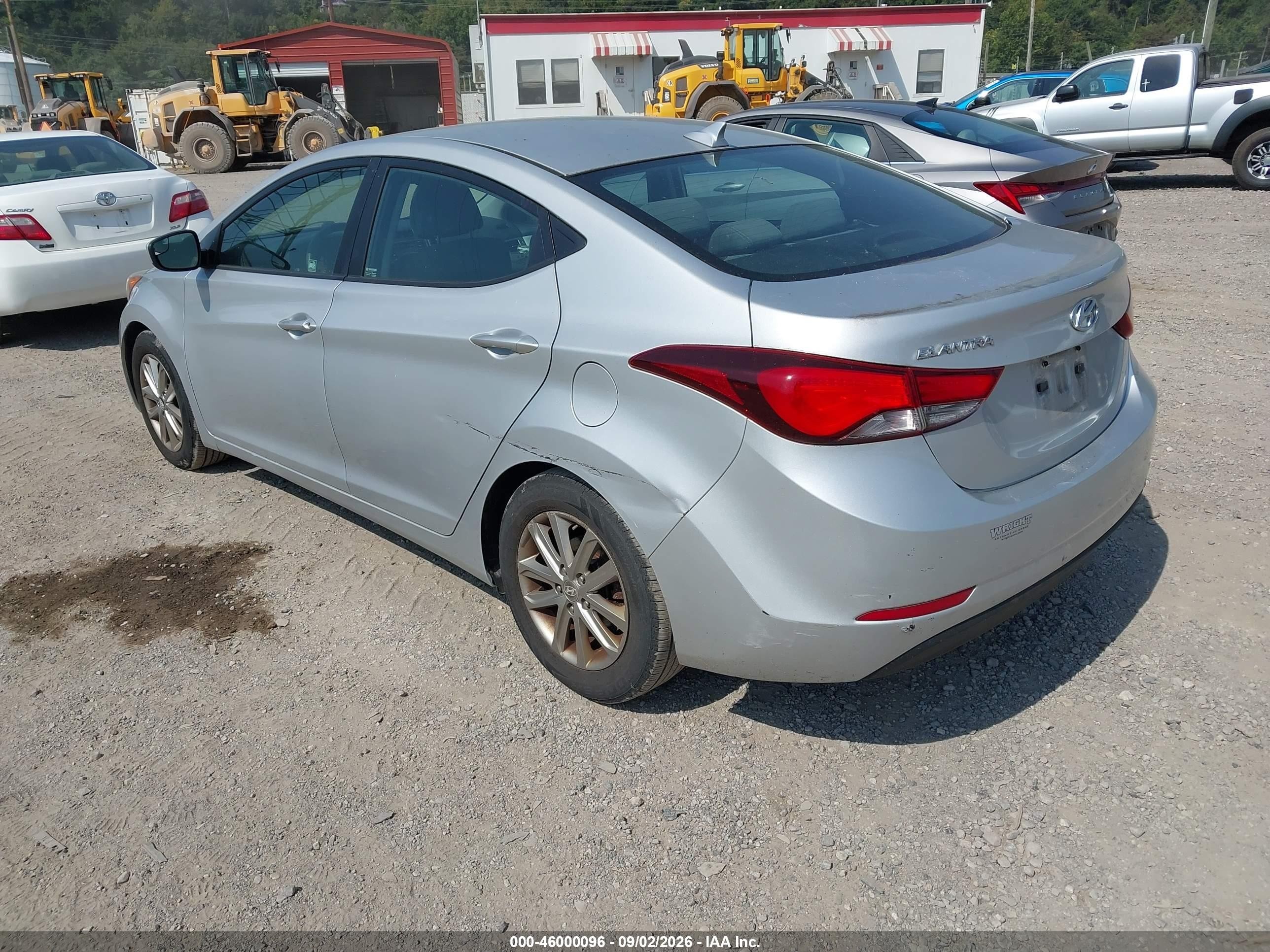 2014 Hyundai Elantra Se Silver vin: KMHDH4AE7EU140862