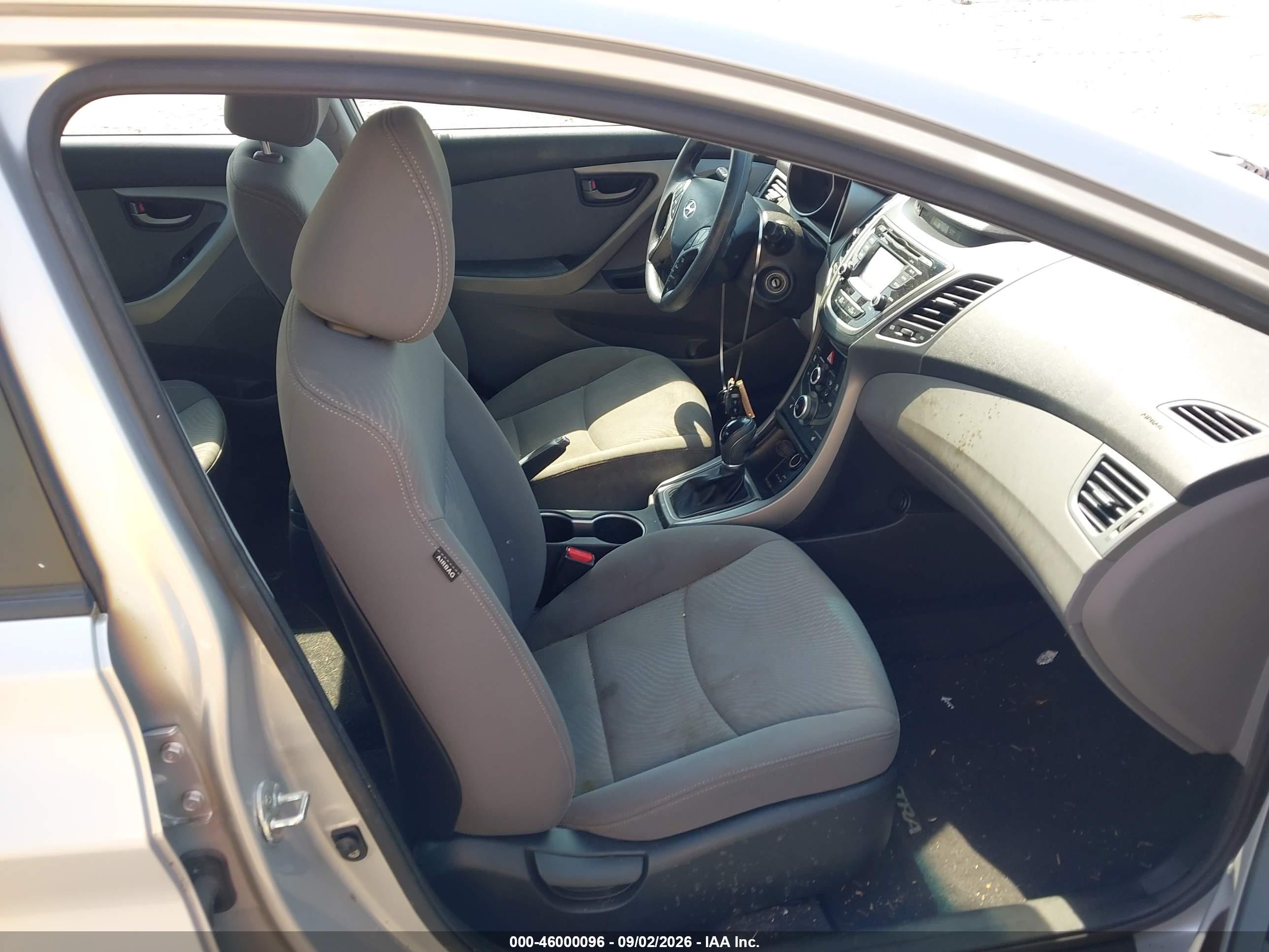 2014 Hyundai Elantra Se Silver vin: KMHDH4AE7EU140862