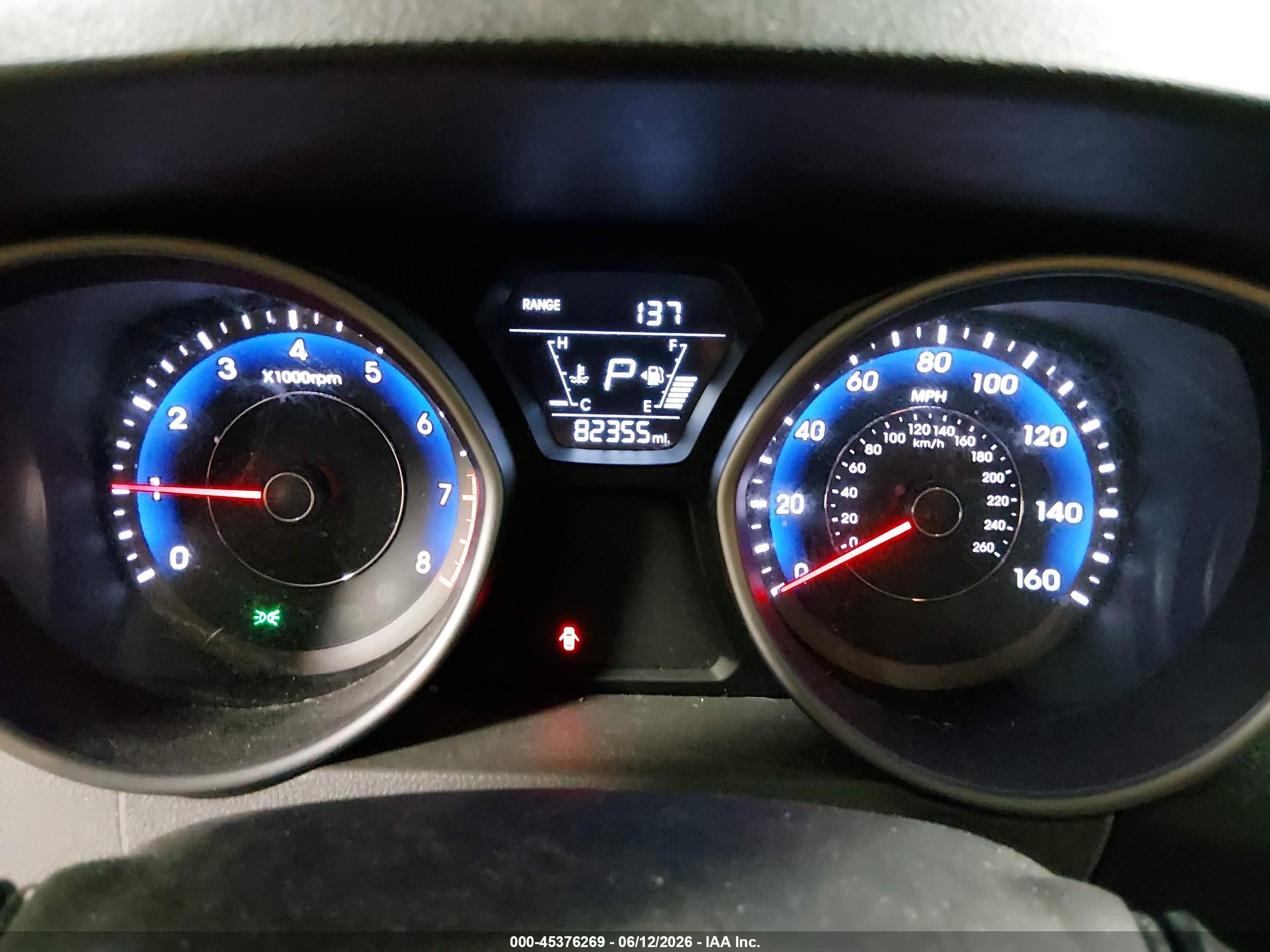 2014 Hyundai Elantra Se Gray vin: KMHDH4AE7EU154325