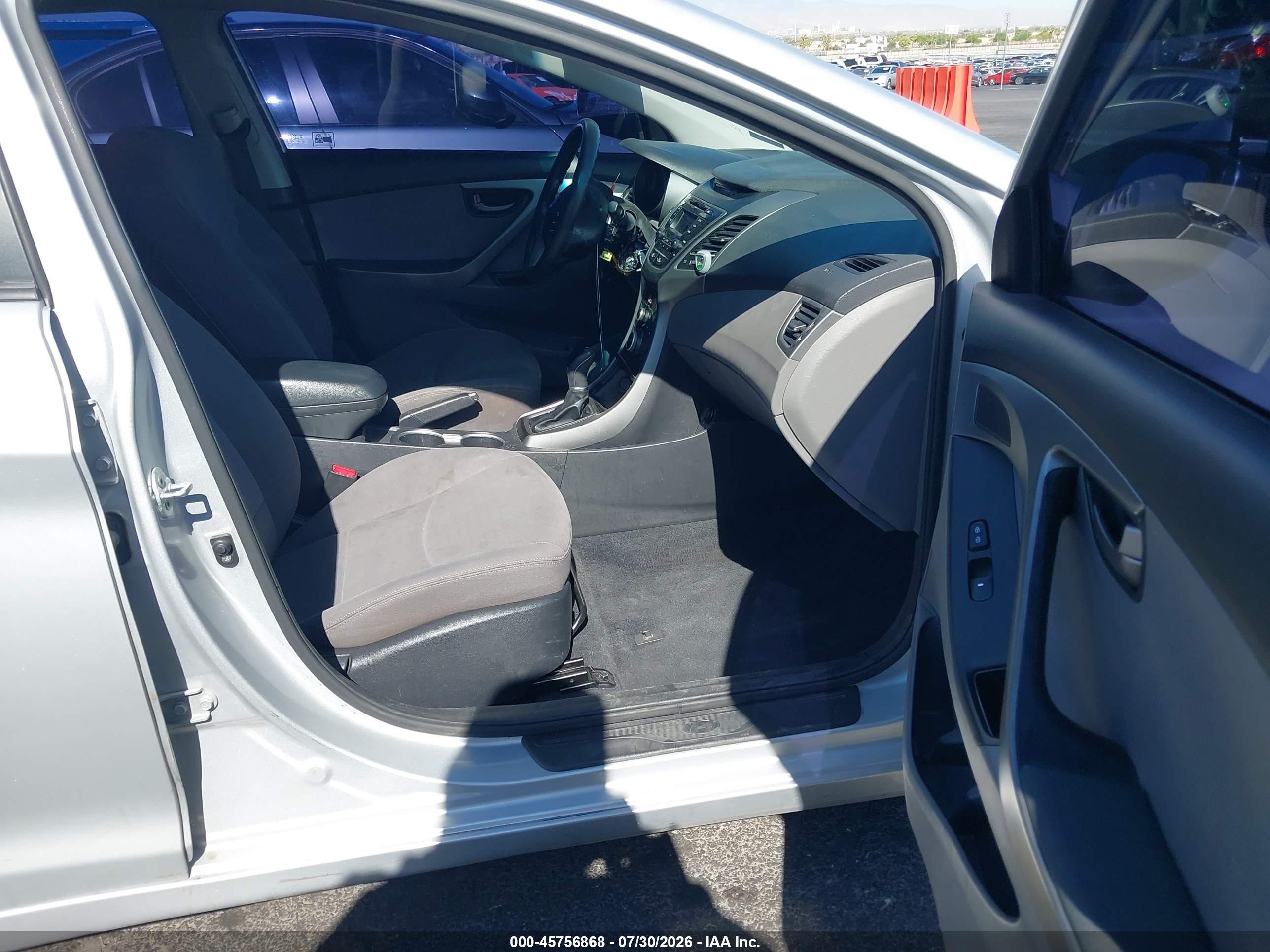 2014 Hyundai Elantra Se Silver vin: KMHDH4AE7EU164742