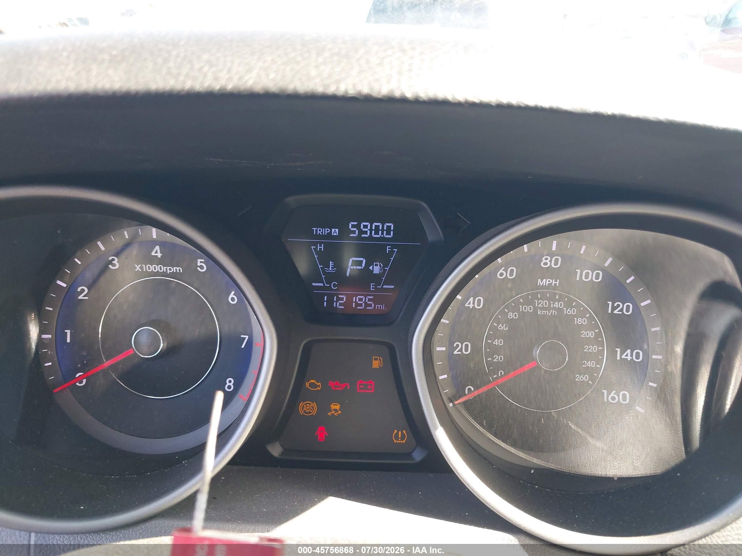 2014 Hyundai Elantra Se Silver vin: KMHDH4AE7EU164742