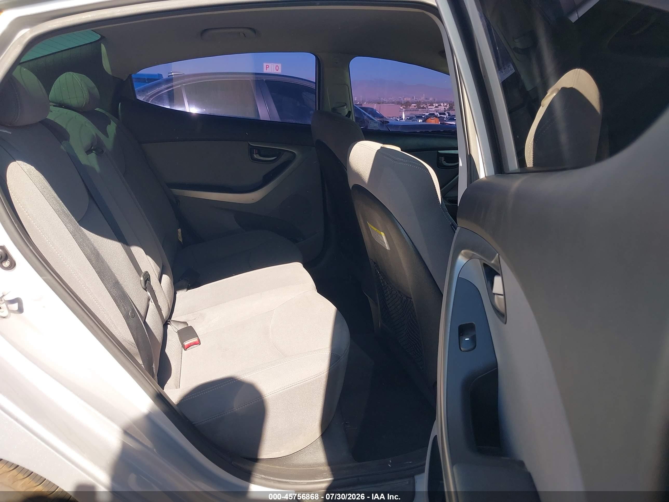 2014 Hyundai Elantra Se Silver vin: KMHDH4AE7EU164742