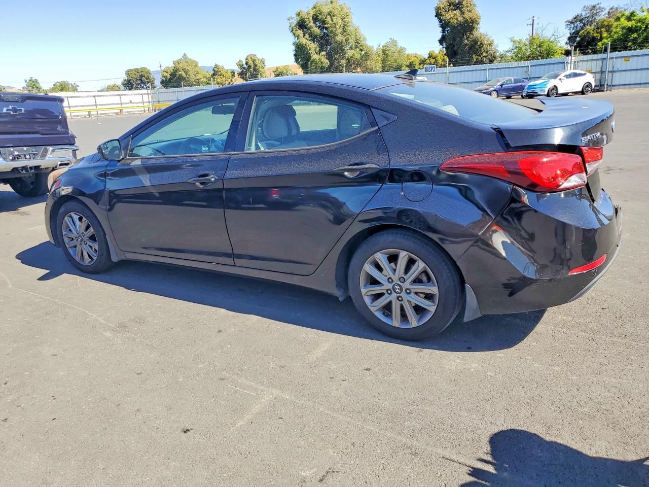 2014 Hyundai Elantra Se Black vin: KMHDH4AE7EU174154