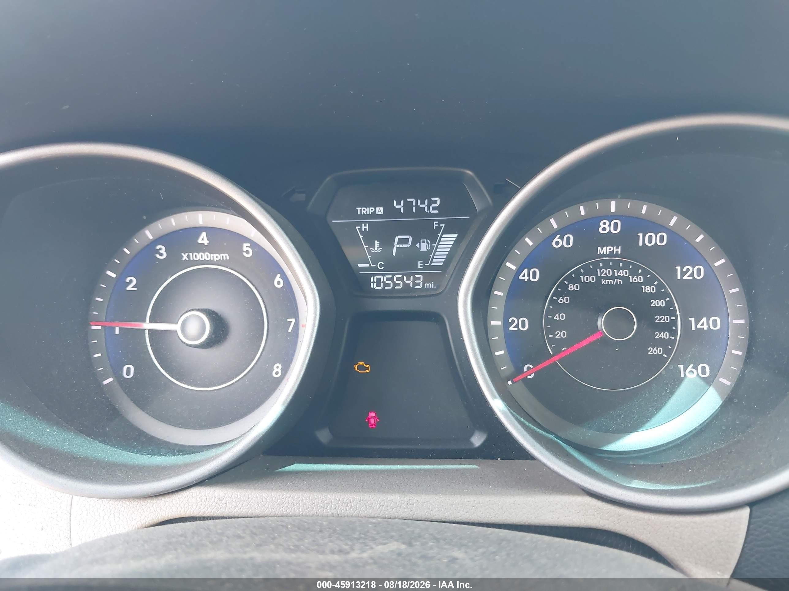 2014 Hyundai Elantra Se Blue vin: KMHDH4AE7EU190113