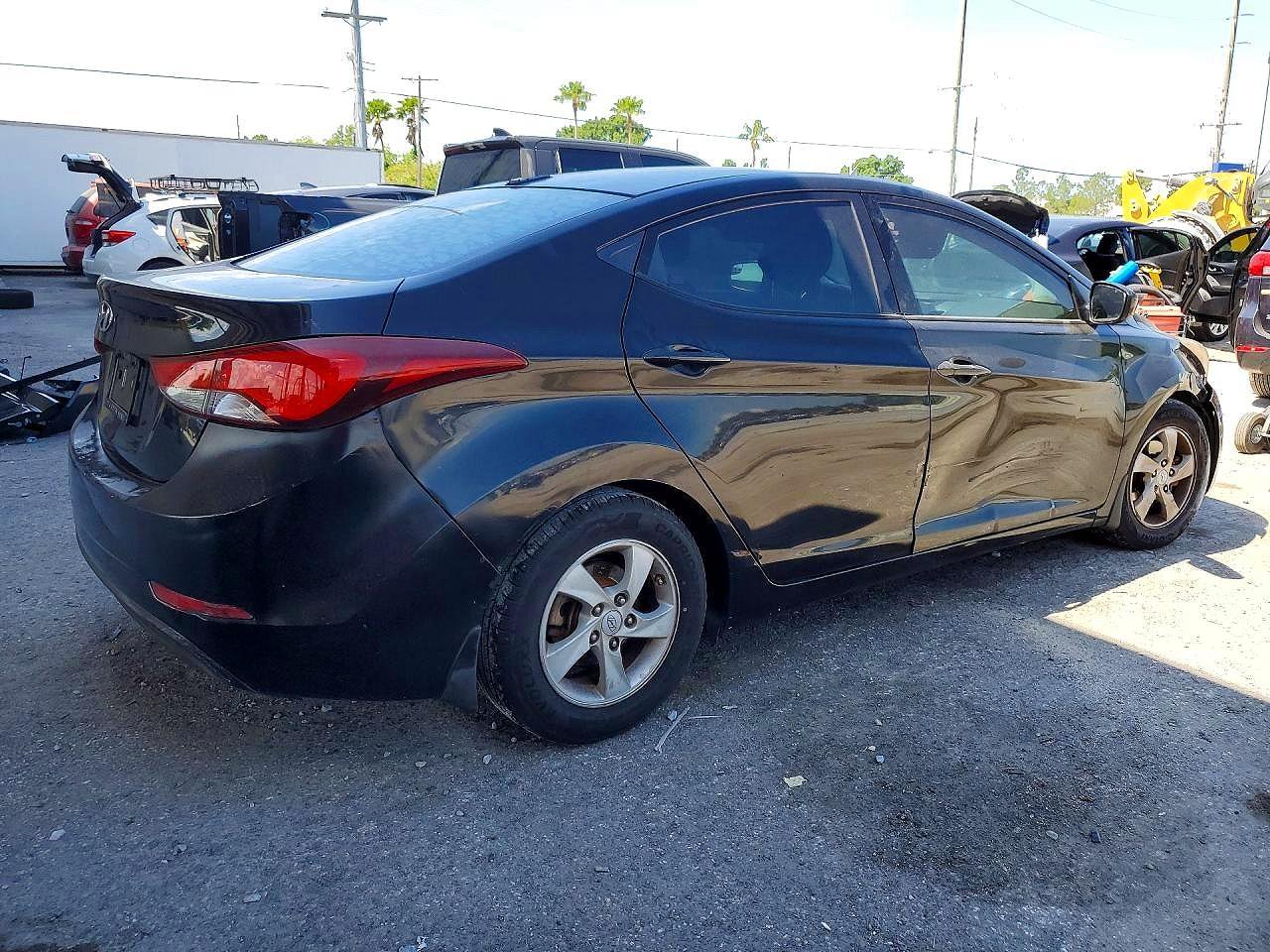 2014 Hyundai Elantra Se Black vin: KMHDH4AE7EU208755