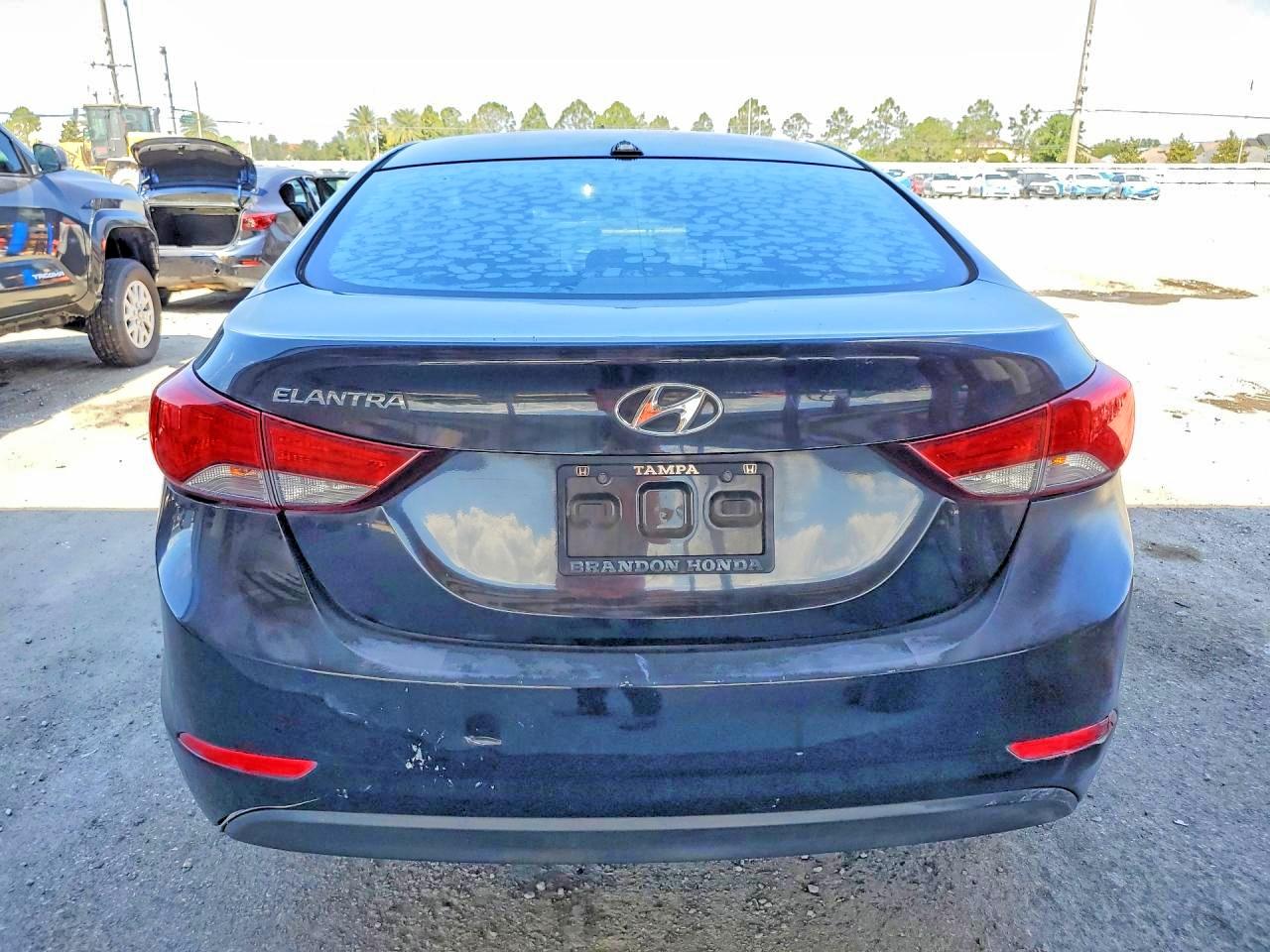 2014 Hyundai Elantra Se Black vin: KMHDH4AE7EU208755