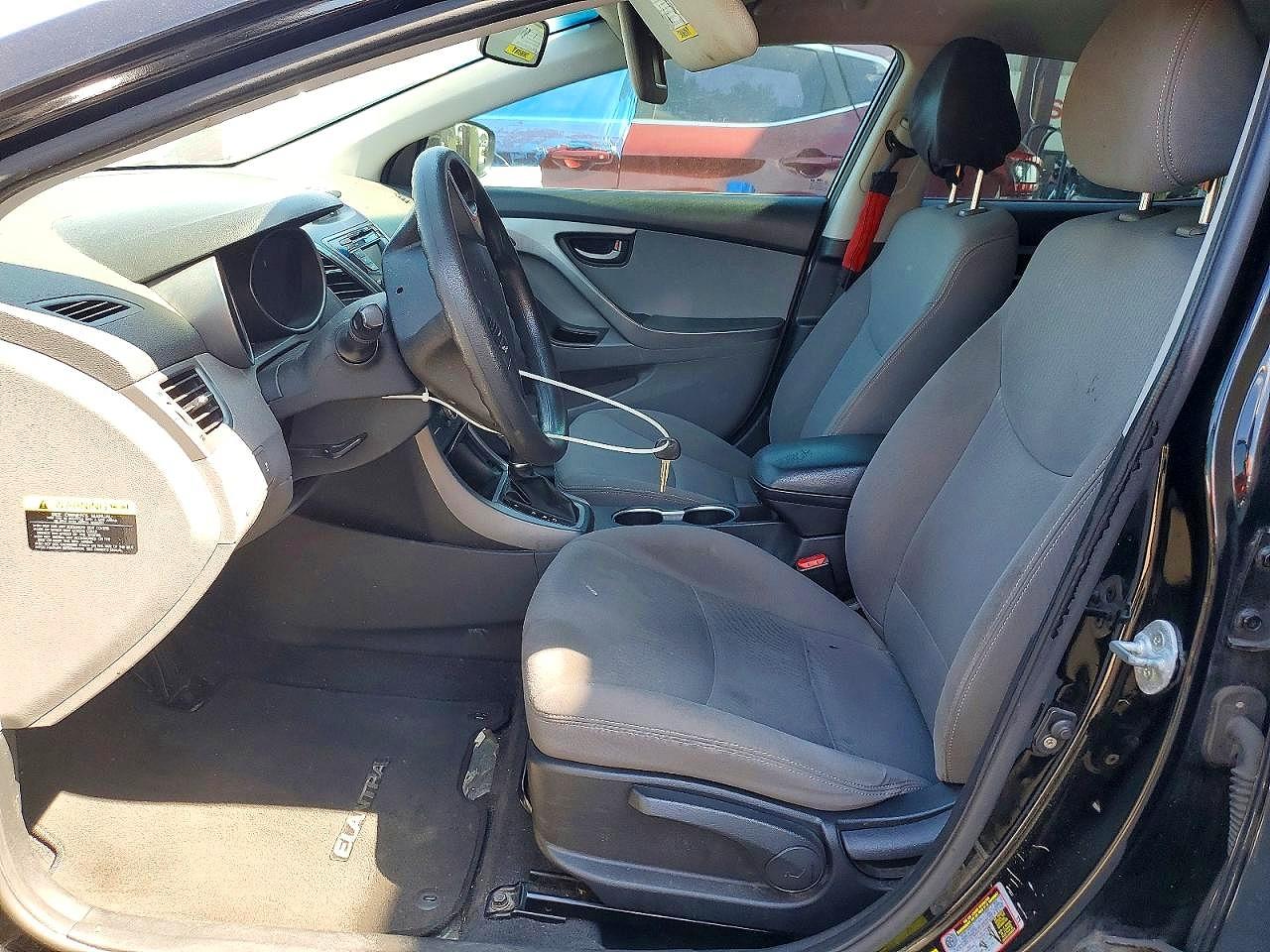 2014 Hyundai Elantra Se Black vin: KMHDH4AE7EU208755
